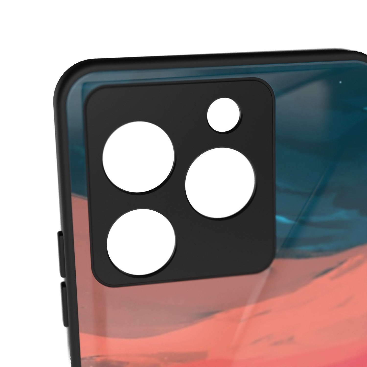 Art Palette printed metal phone case - camera close-up