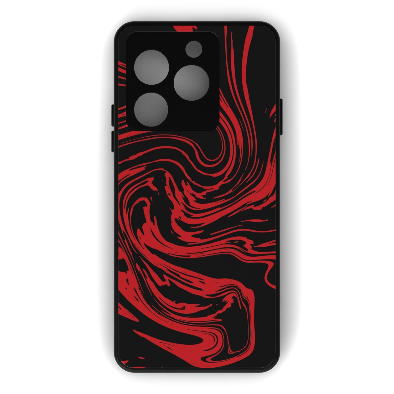 Asphedol printed metal phone case - flat back view