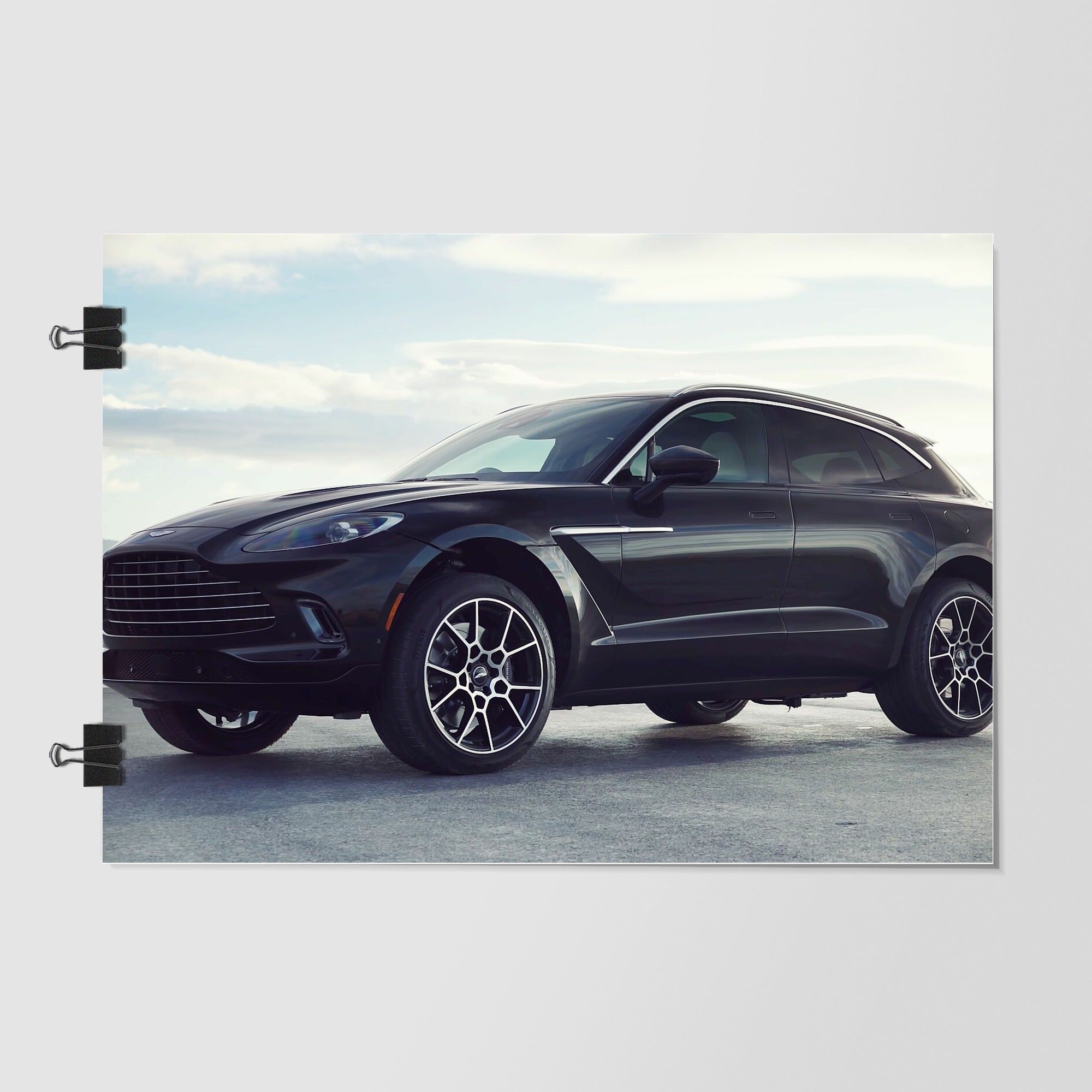 Aston Martin Black Front Angle by Decalz