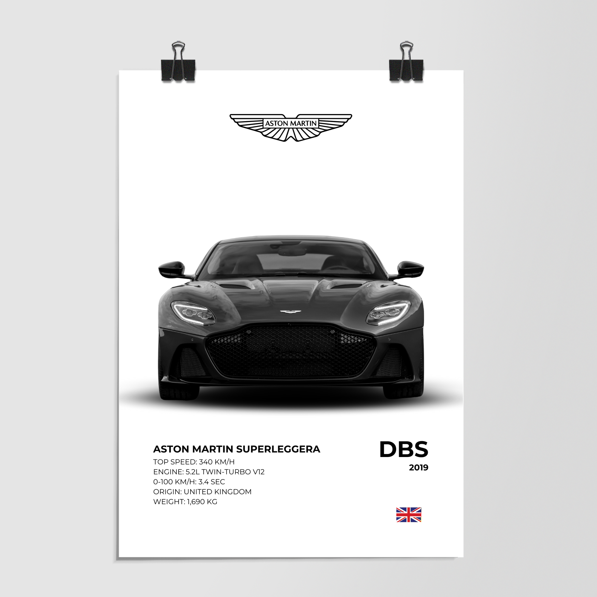 Aston Martin Dbs Superleggera 2019 Gray by Decalz