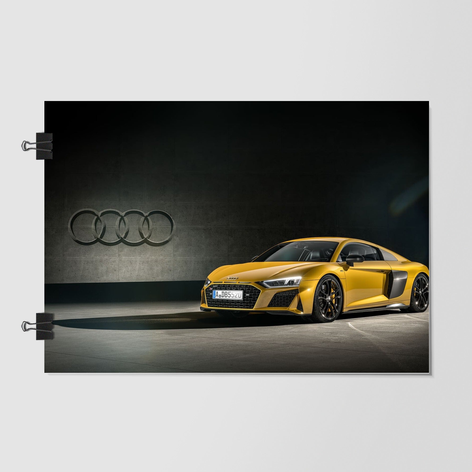 Audi Black Sports Car Sunset Glow by Decalz