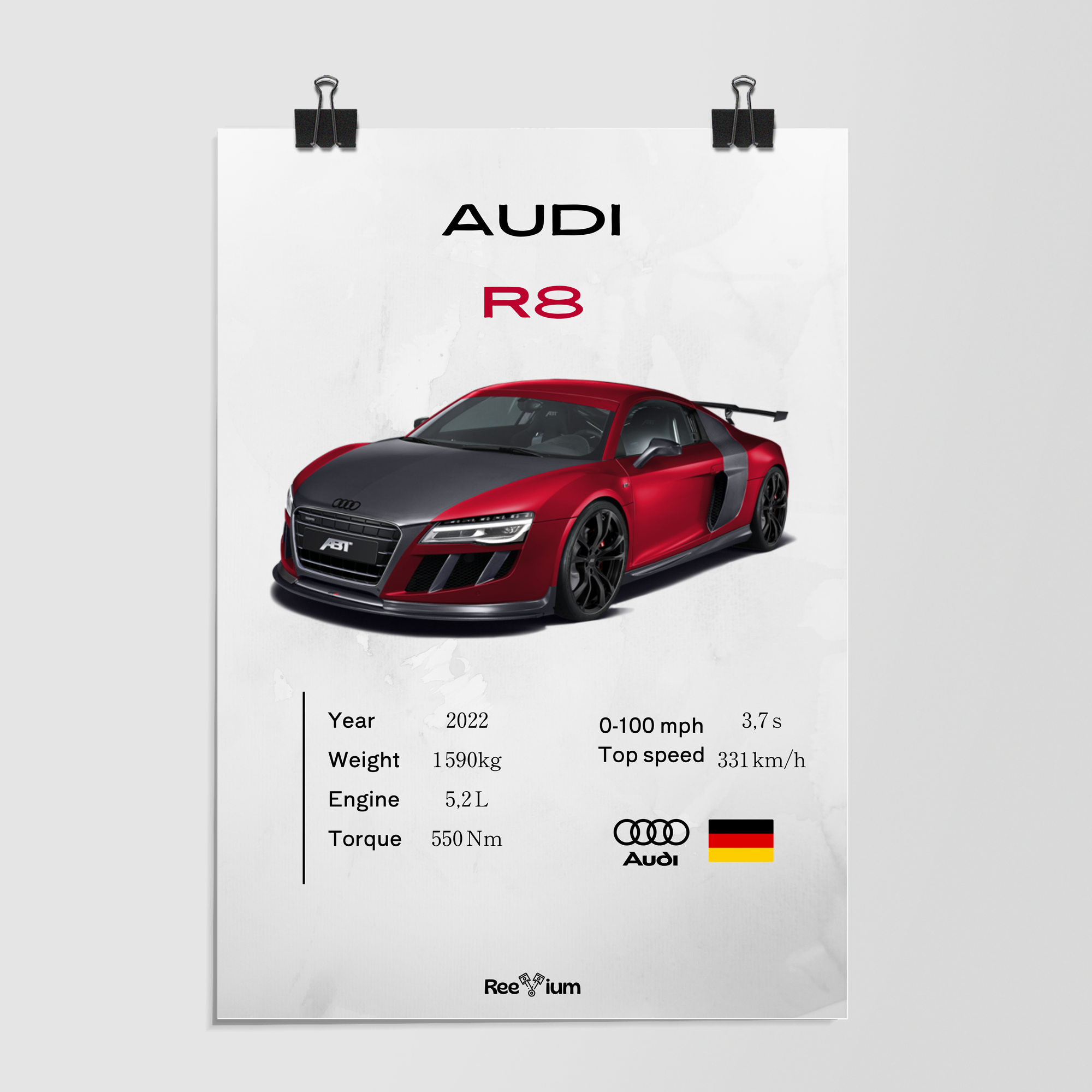 Audi R8 White by Decalz
