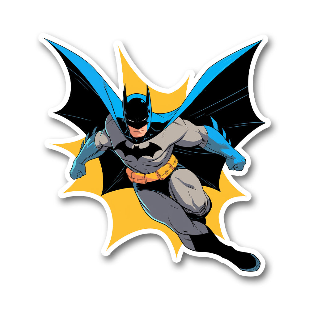 Batman Action Pose Comic Sticker