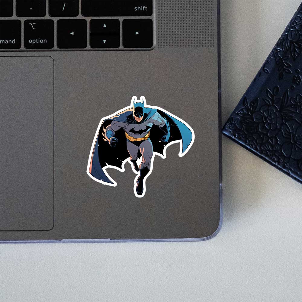 Batman Running Superhero Comic Sticker