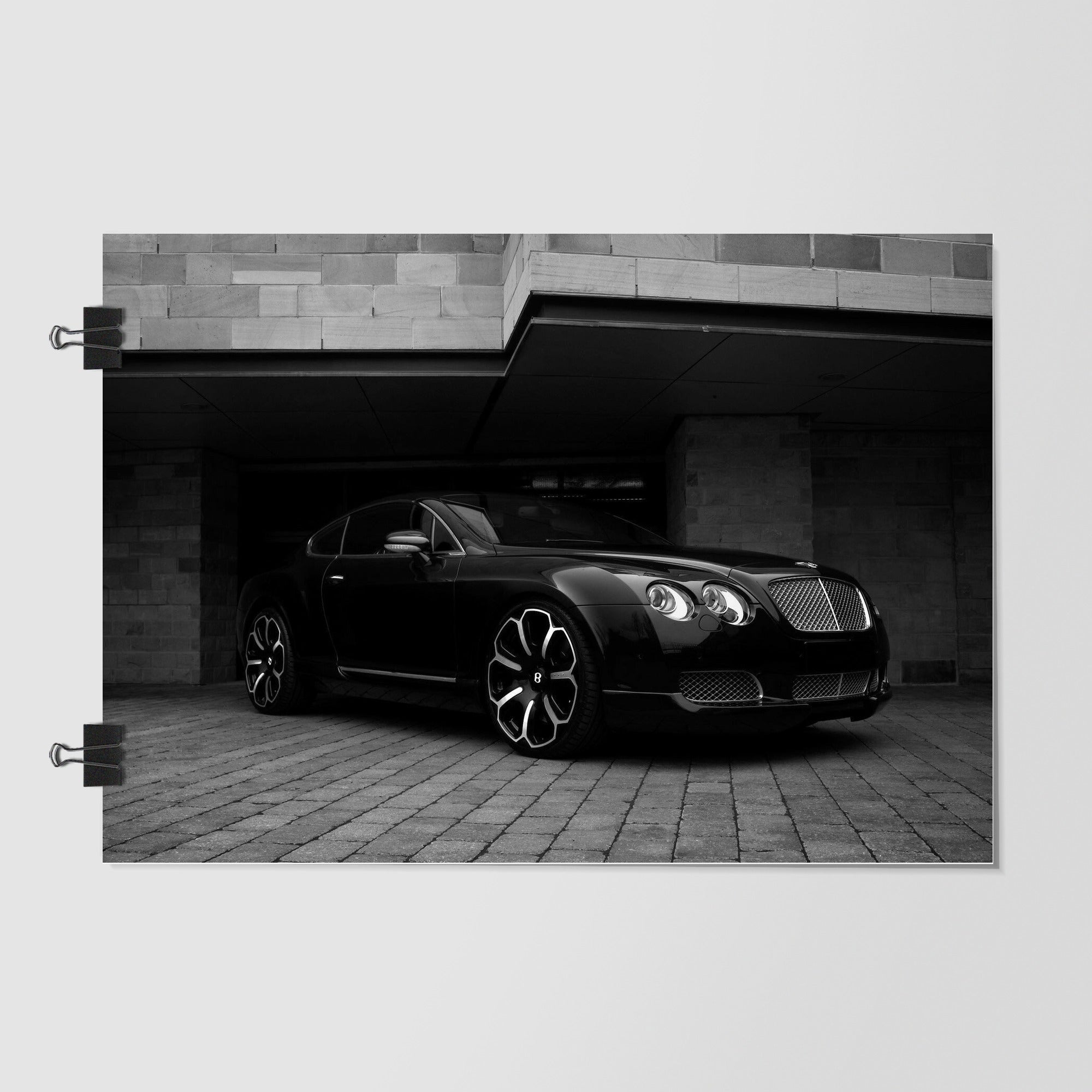 Bentley Black Luxury Car Dramatic Lighting by Decalz