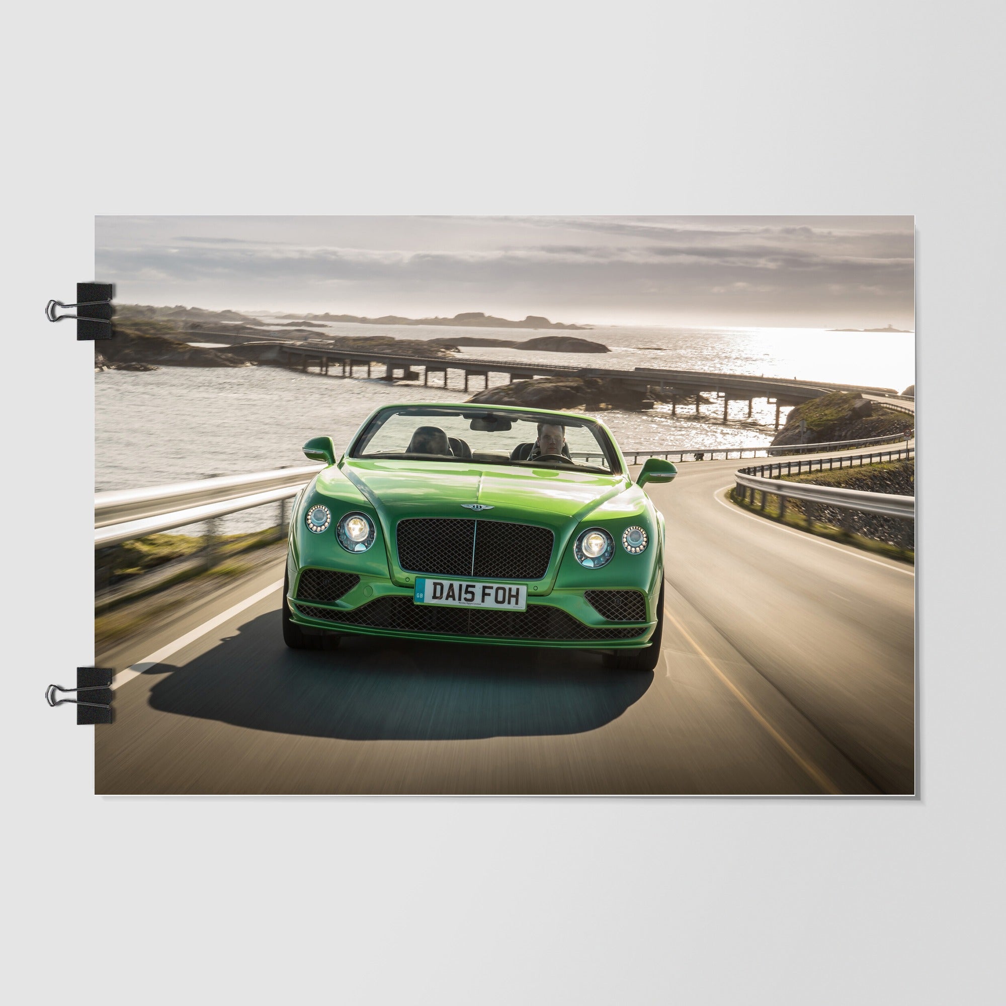Bentley Gray Luxury Car Sunset Glow by Decalz