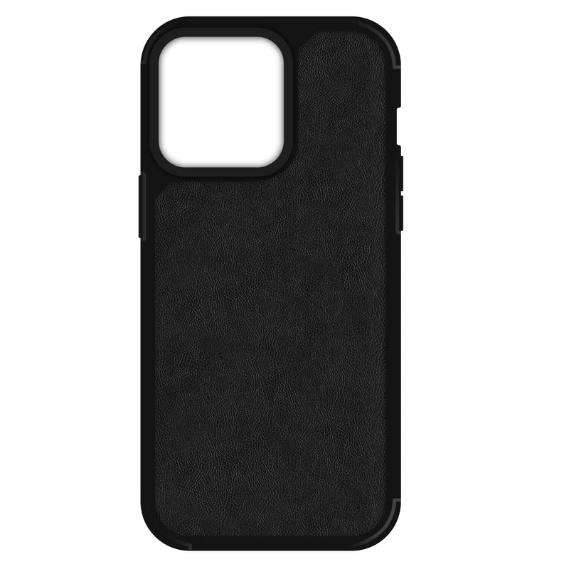 Black Leather printed case