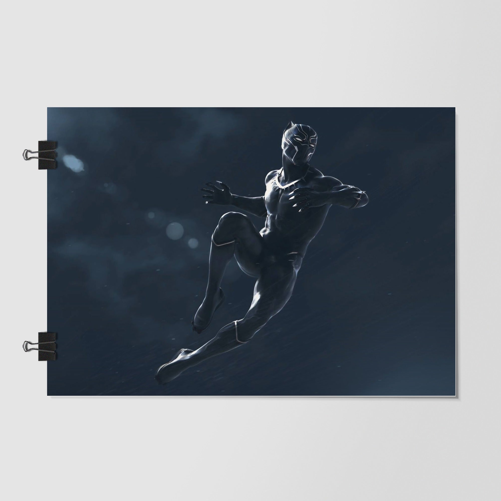 Black Panther Navy Dramatic Lighting by Decalz