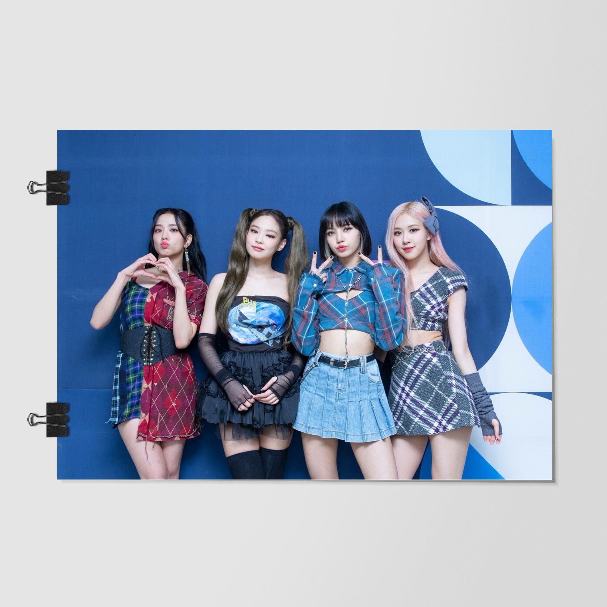 Blackpink Blue Kpop Group Portrait by Decalz