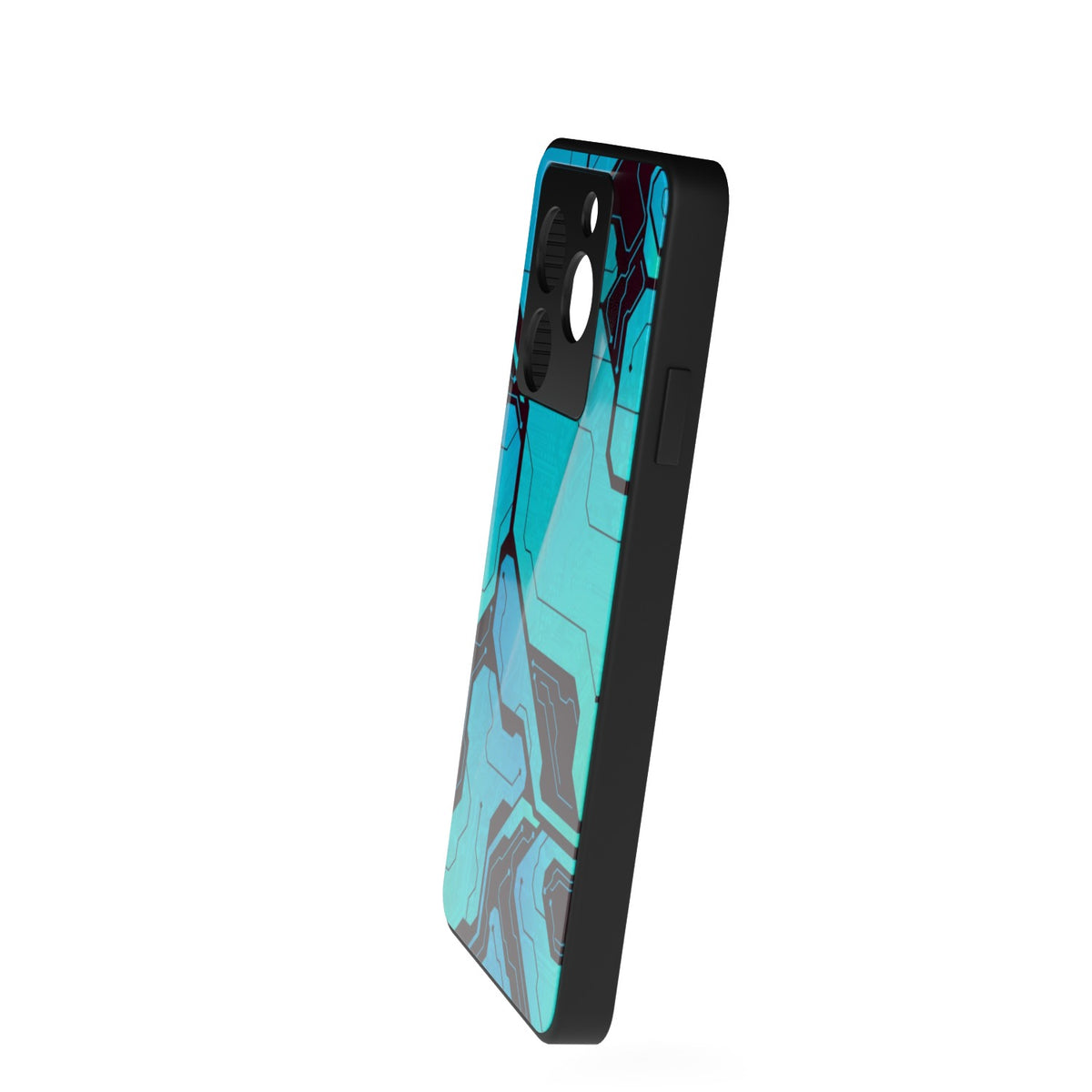 BlueBoard printed metal phone case - side view