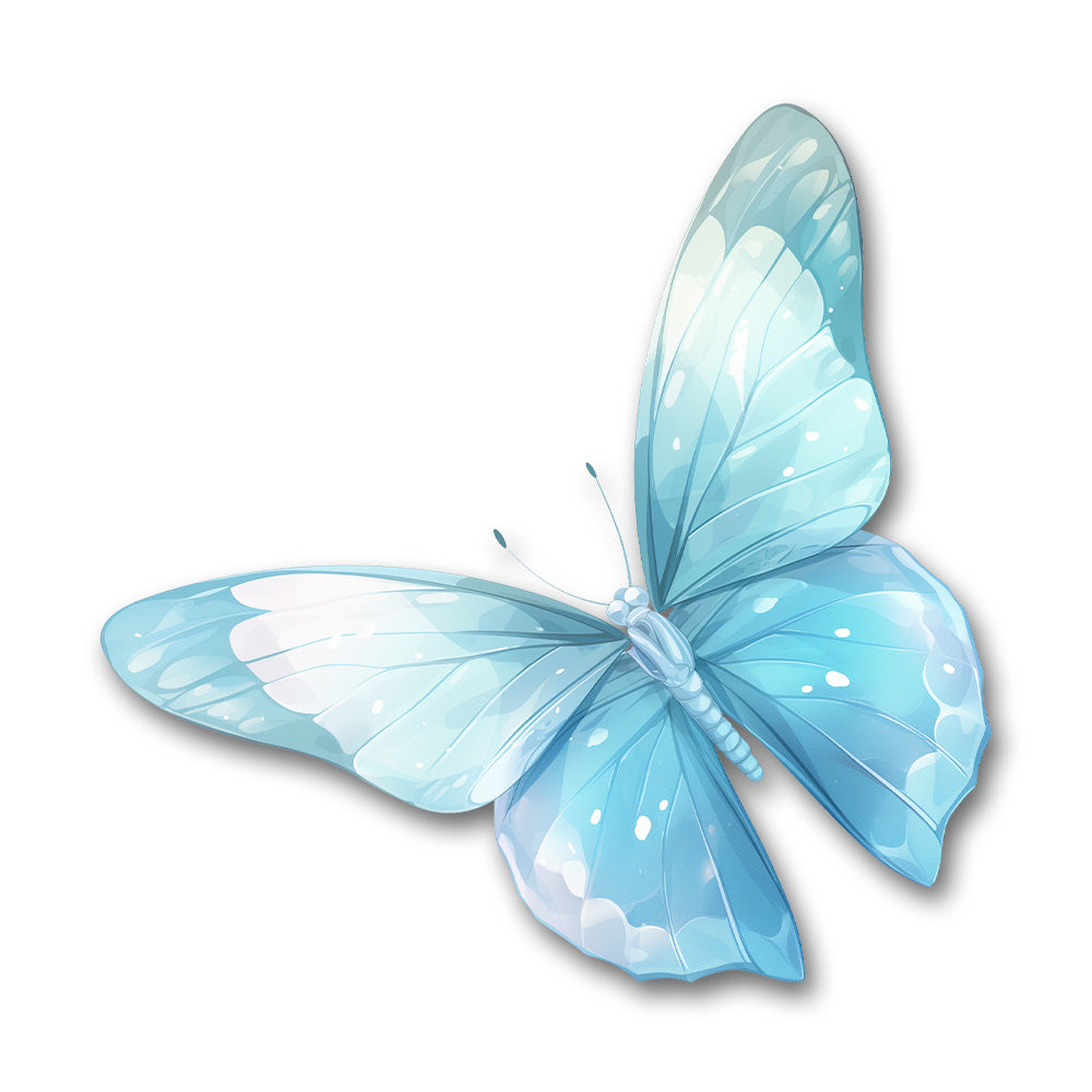 Blue Butterfly Aesthetic Sticker