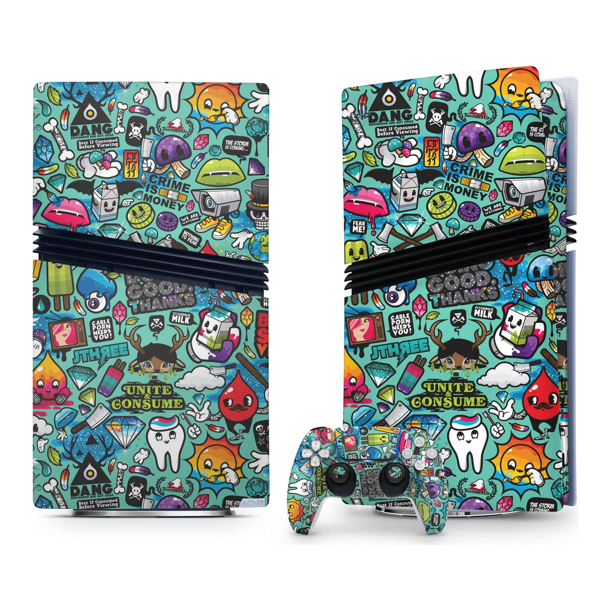 Bluesketch PlayStation 5 Pro skin by Decalz