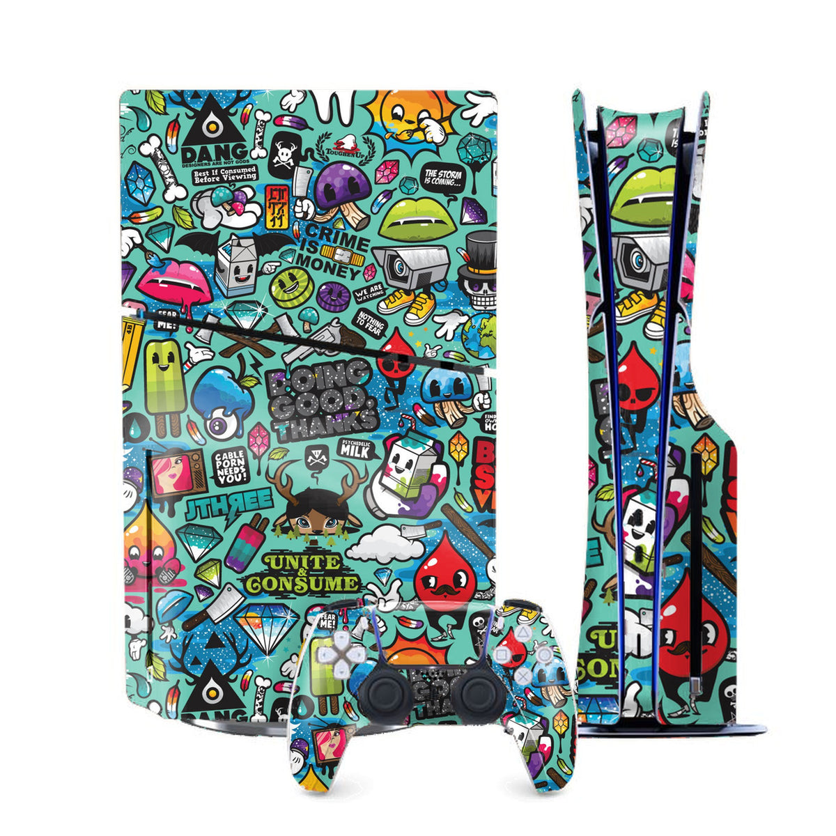 Bluesketch PlayStation 5 Slim skin by Decalz