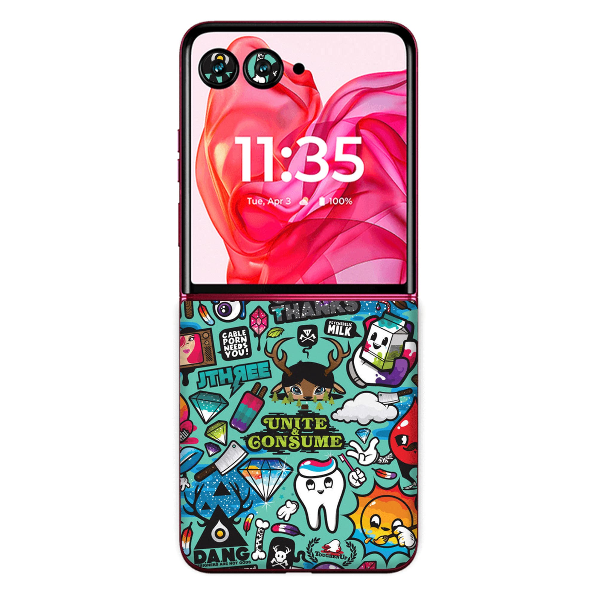 Moto Razr 50 Ultra (5G) Skins & Wraps (Only Back No Edge to Edge)