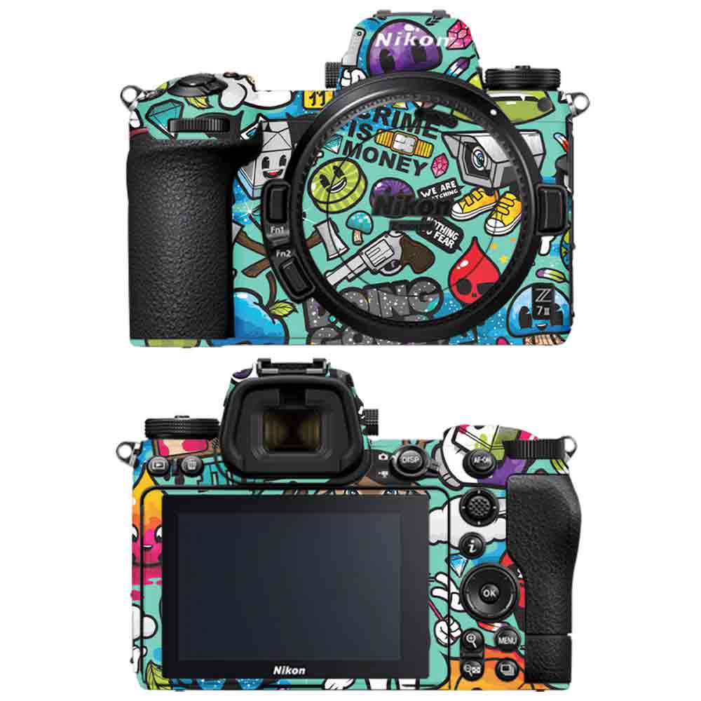 Blue sketch - Nikon Camera Skins