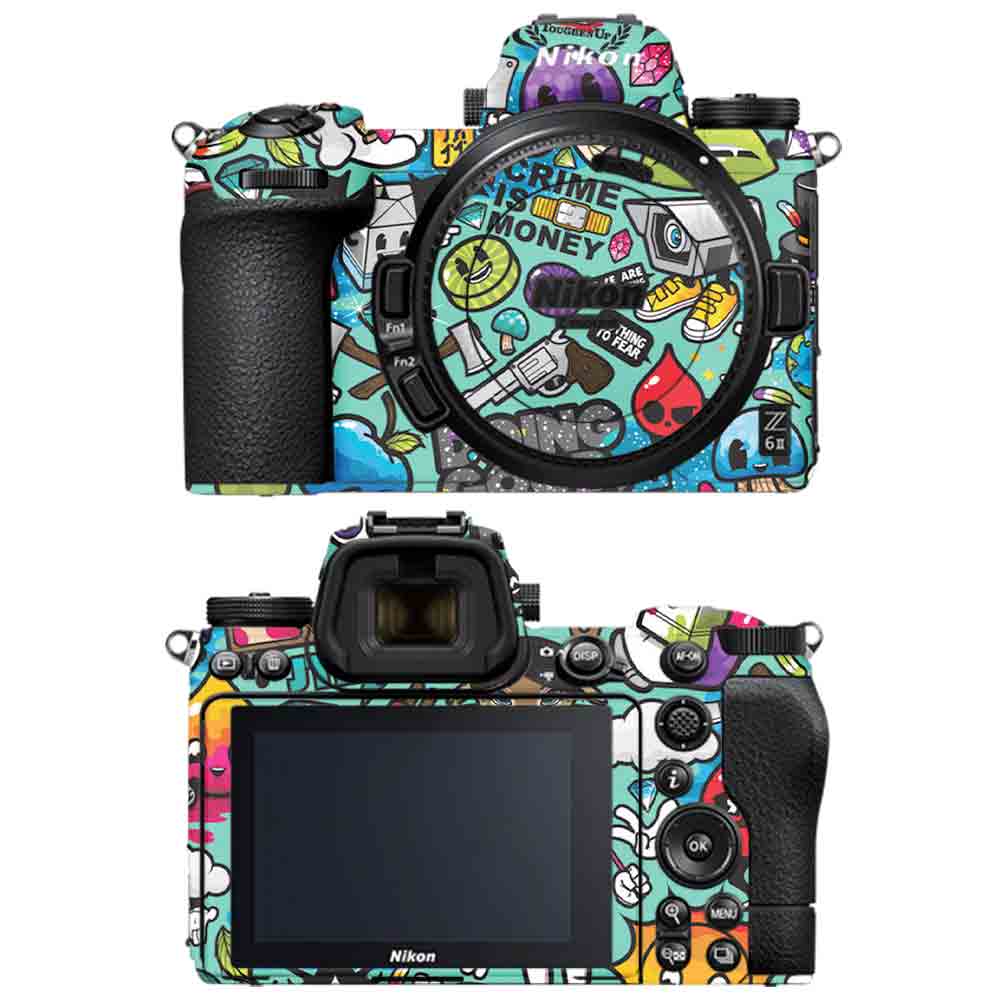Blue sketch - Nikon Camera Skins