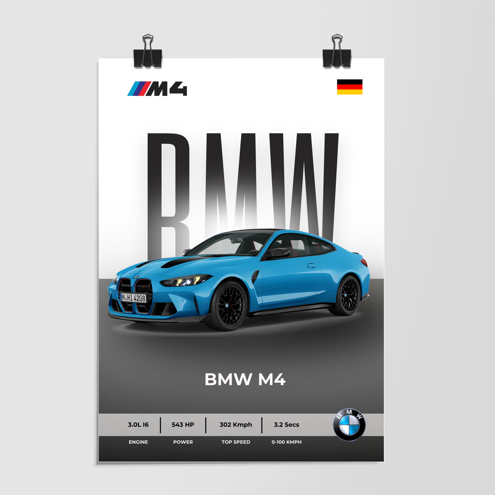 Bmw M4 Blue by Decalz