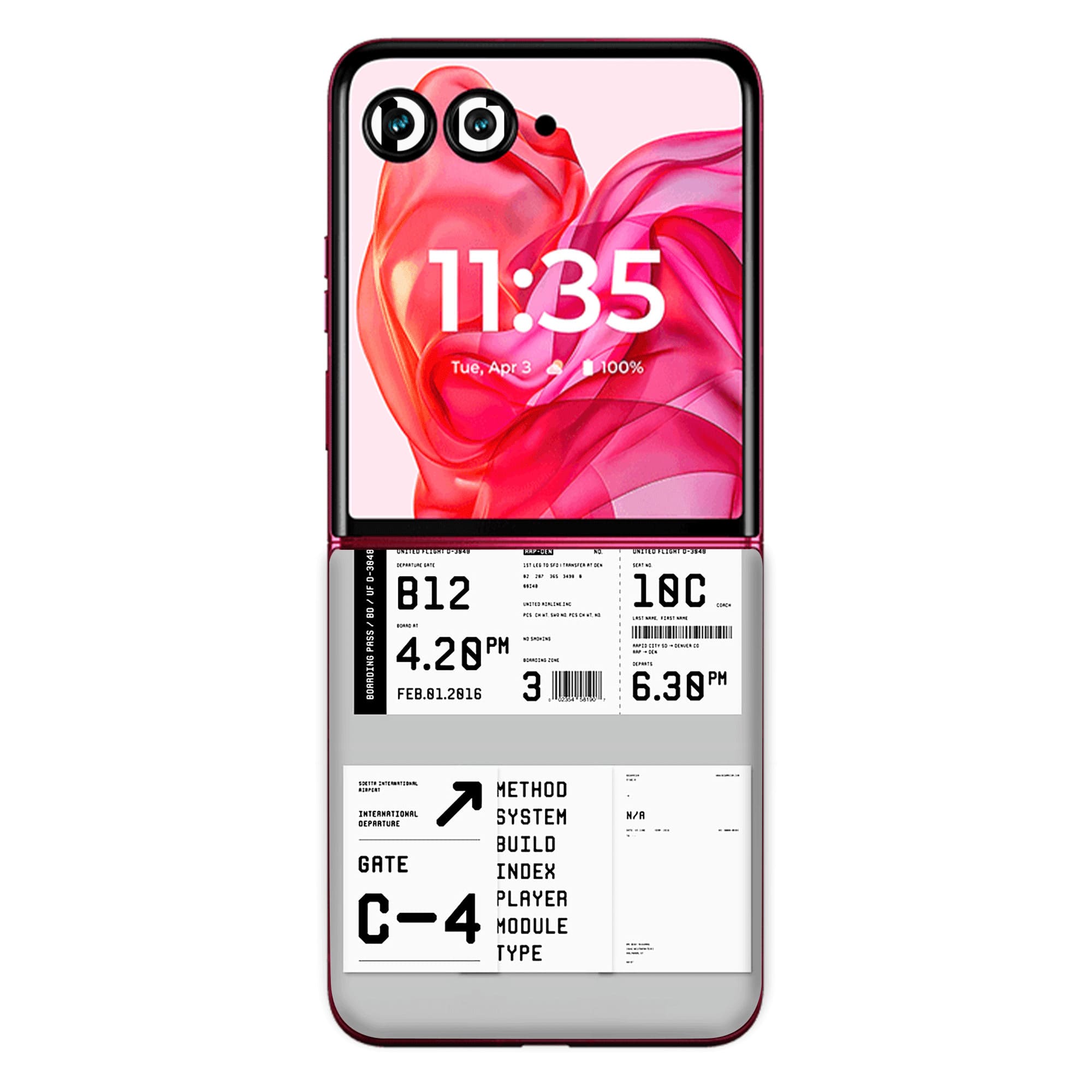 Moto Razr 50 Ultra (5G) Skins & Wraps (Only Back No Edge to Edge)