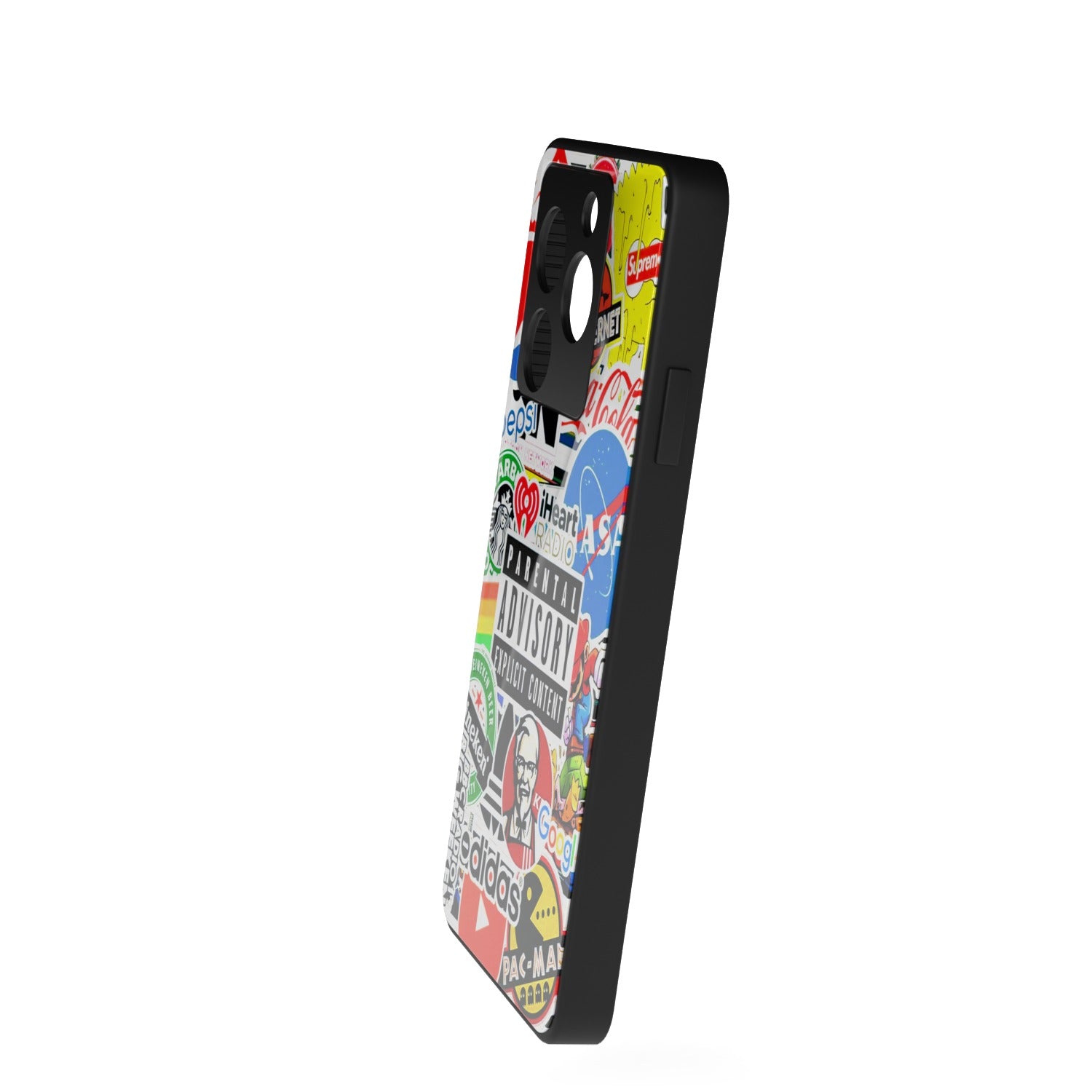 Boldbadge printed metal phone case - side view