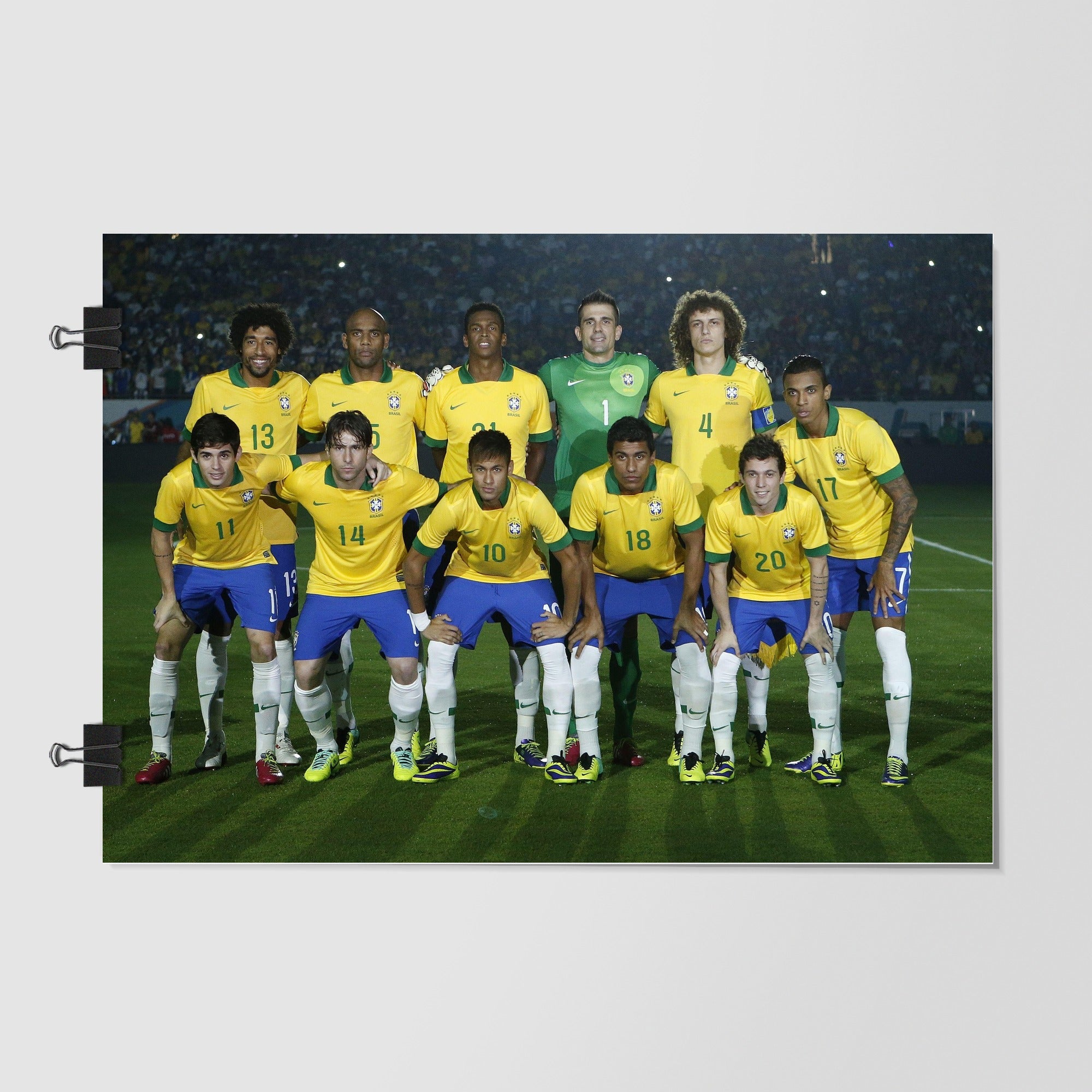 Brazil National Football Team Black Dramatic Lighting by Decalz