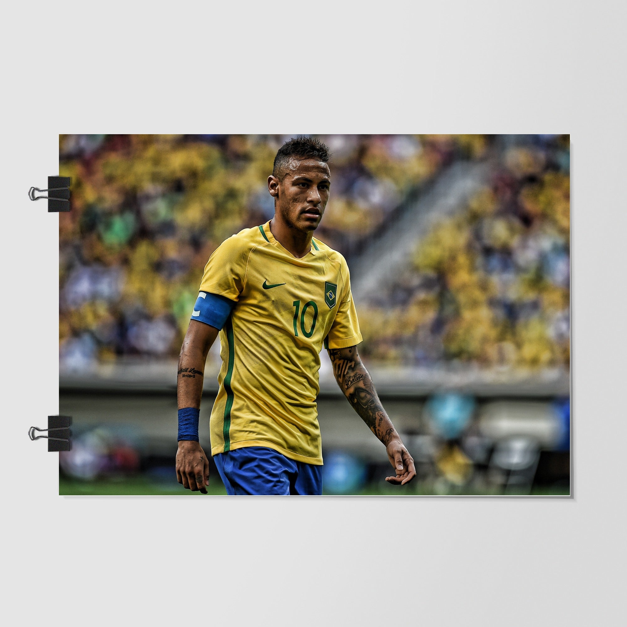 Brazil National Football Team Black Night Scene by Decalz