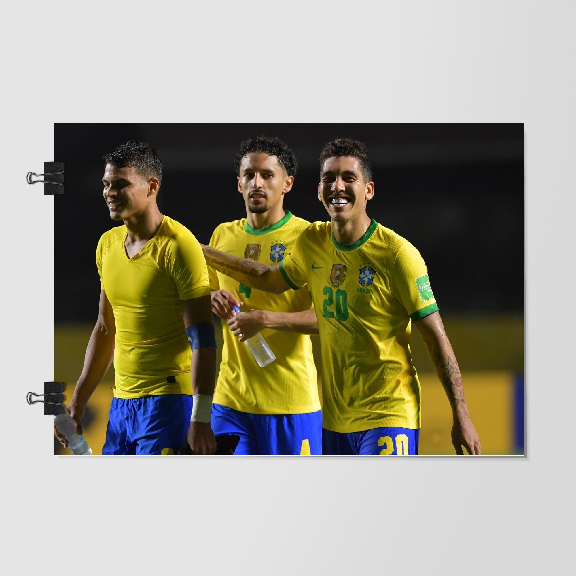Brazil National Football Team Black Studio Shot by Decalz