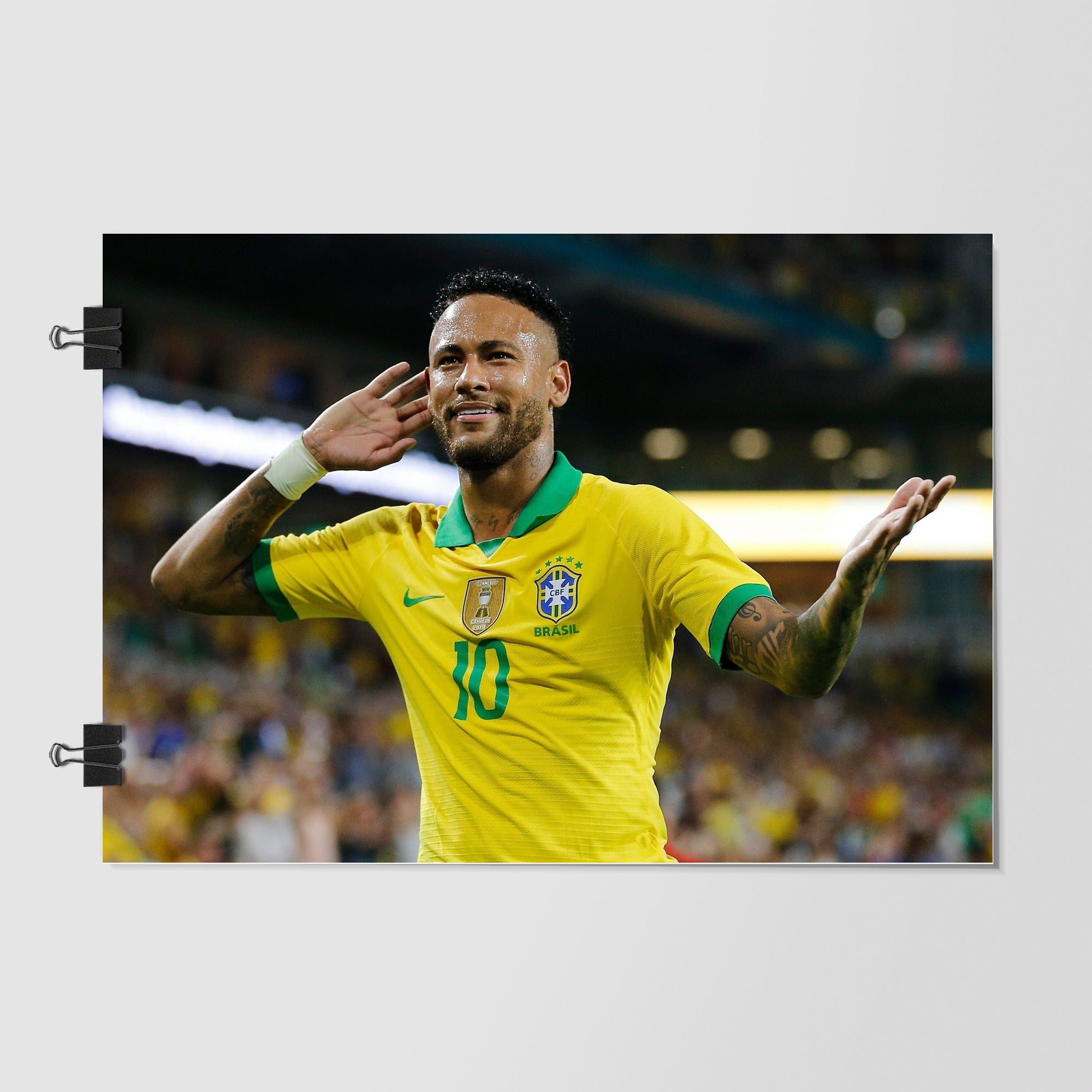 Brazil National Football Team Black Sunset Glow by Decalz