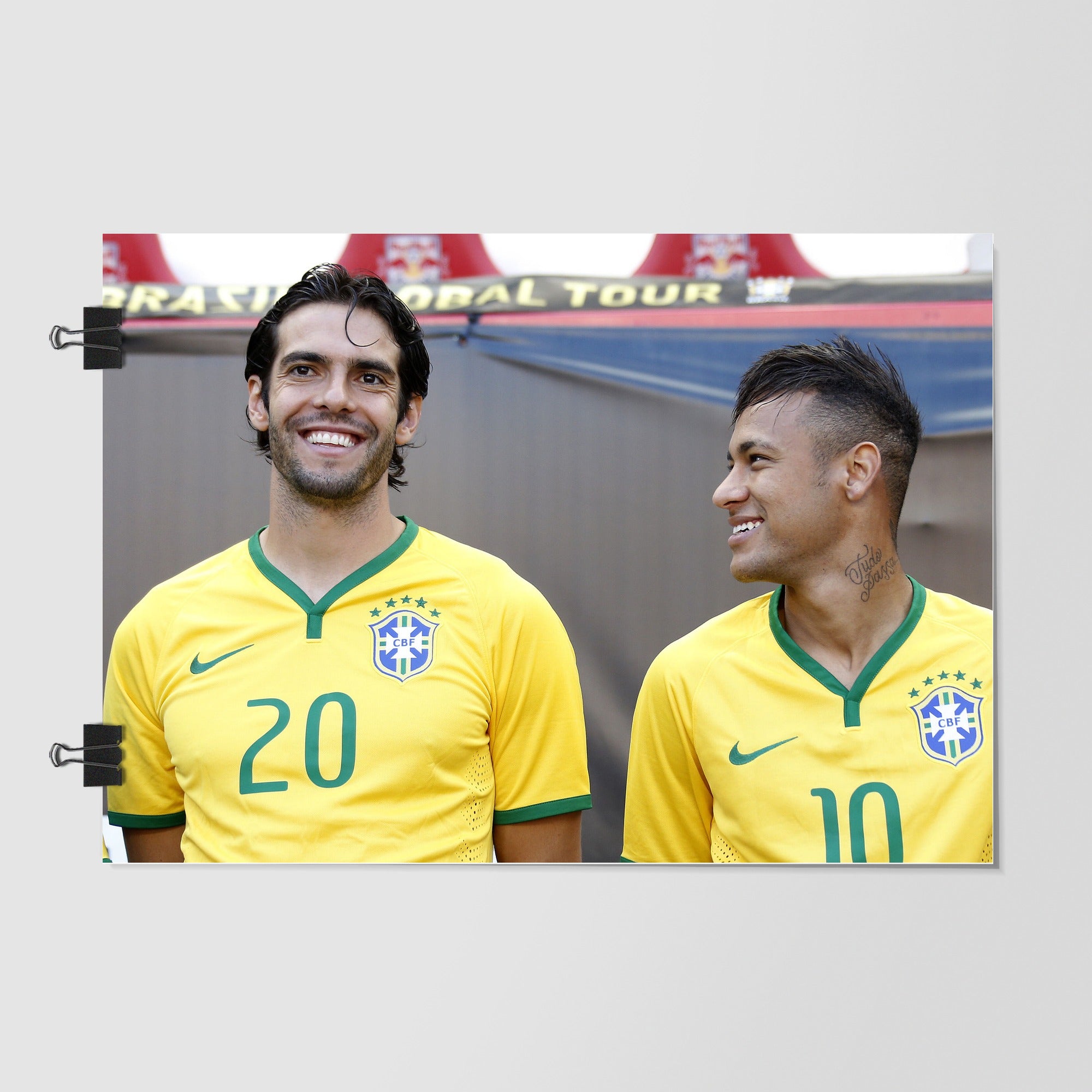 Brazil National Football Team White by Decalz