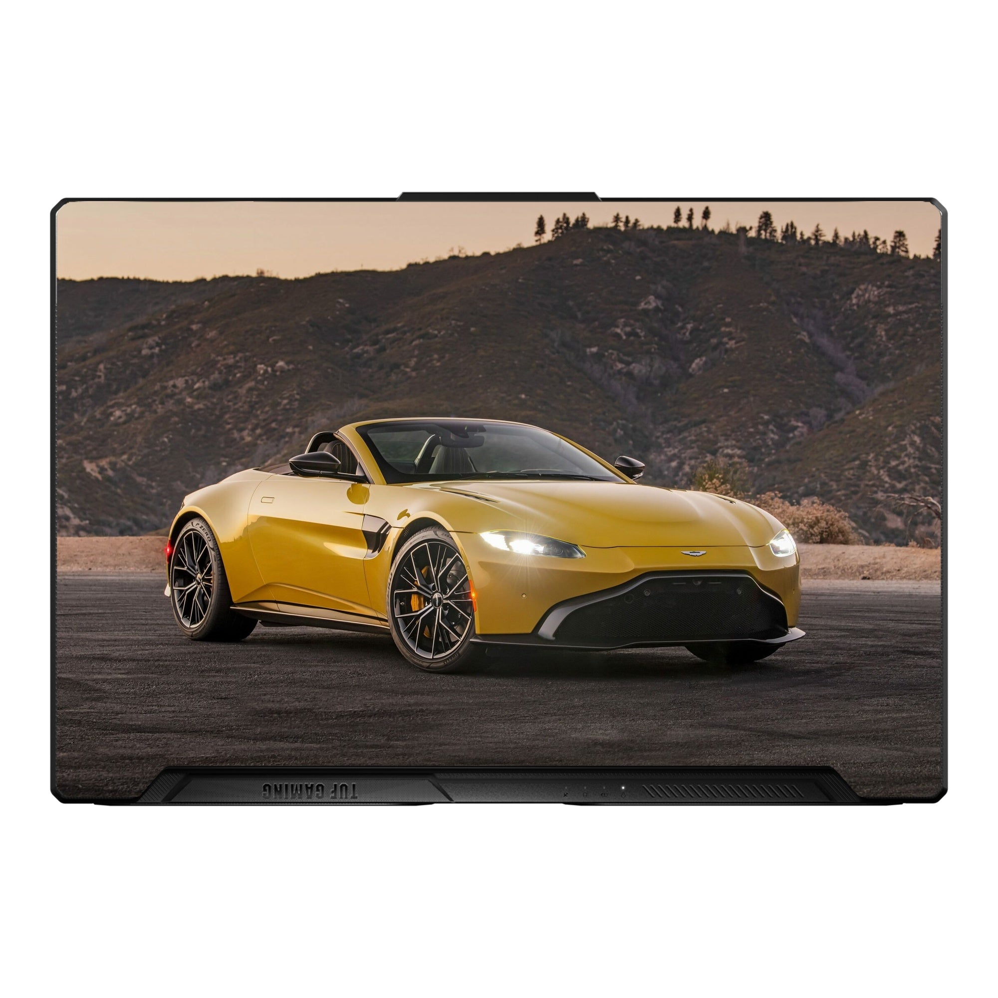 British Grand Tourer Dark Green Dramatic Lighting by Decalz