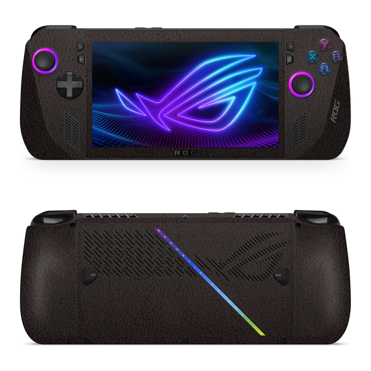 Brown Leather Asus ROG Xbox Ally X skin by Decalz