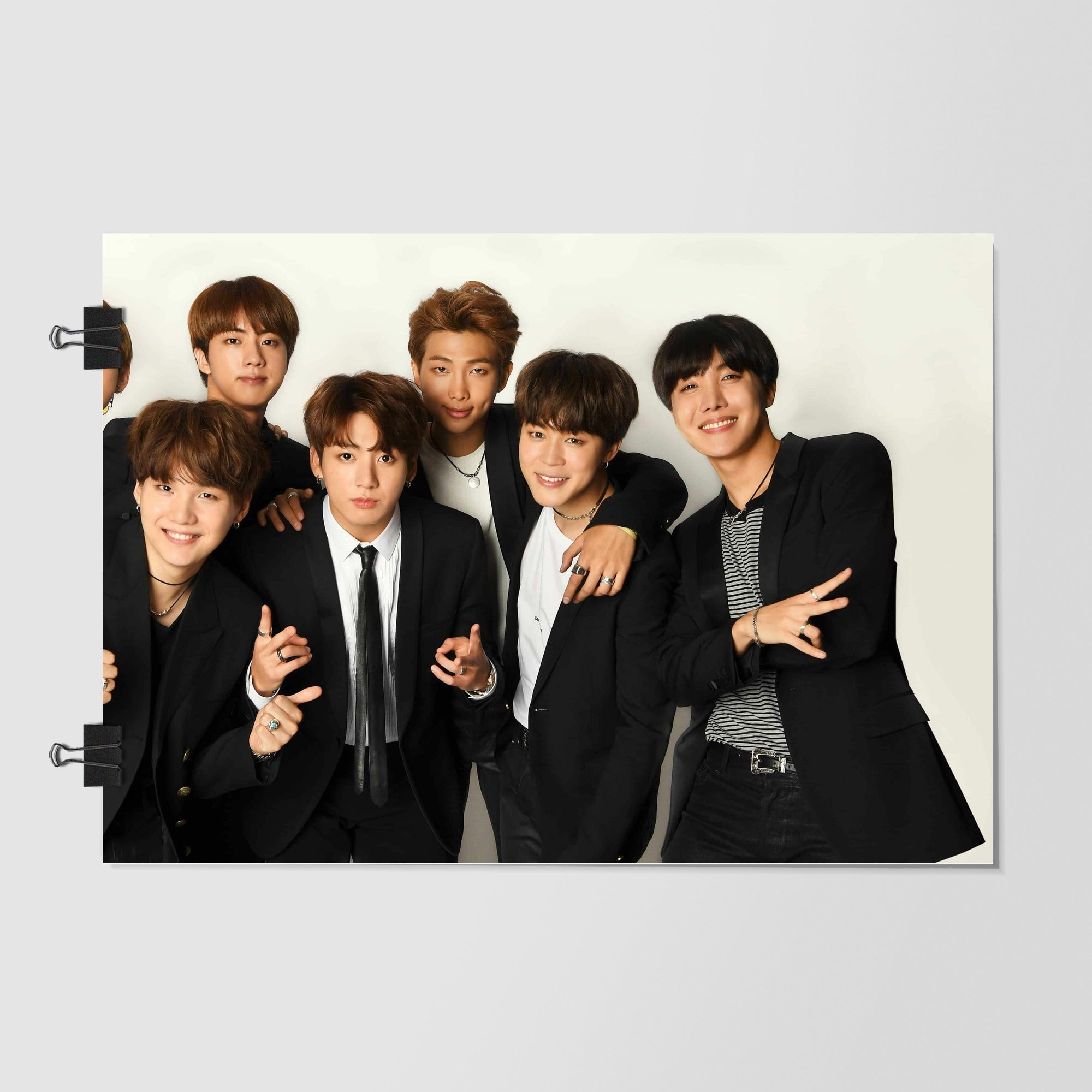 Bts Brown Kpop Group Portrait by Decalz