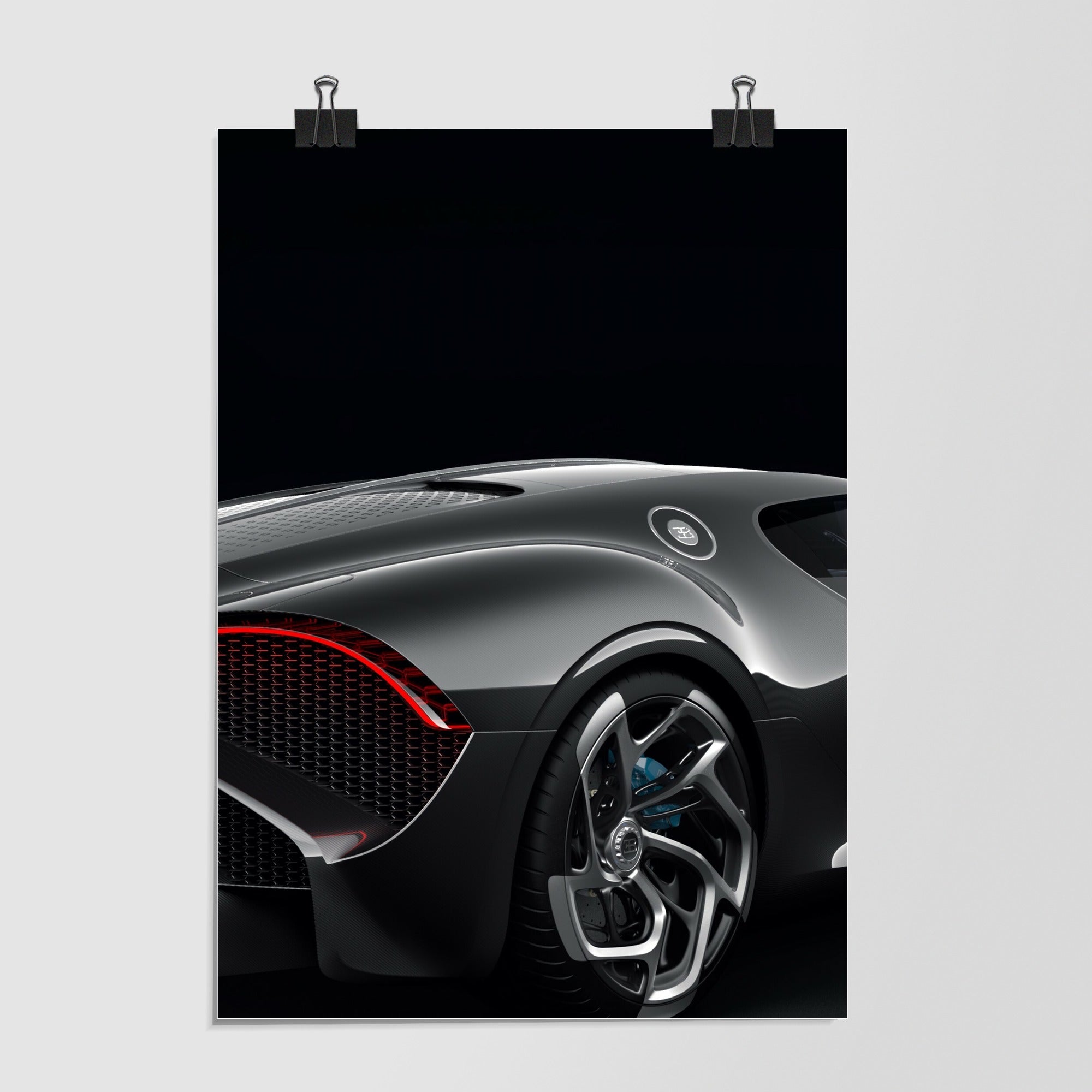Bugatti La Voiture Noire Black Studio Shot by Decalz