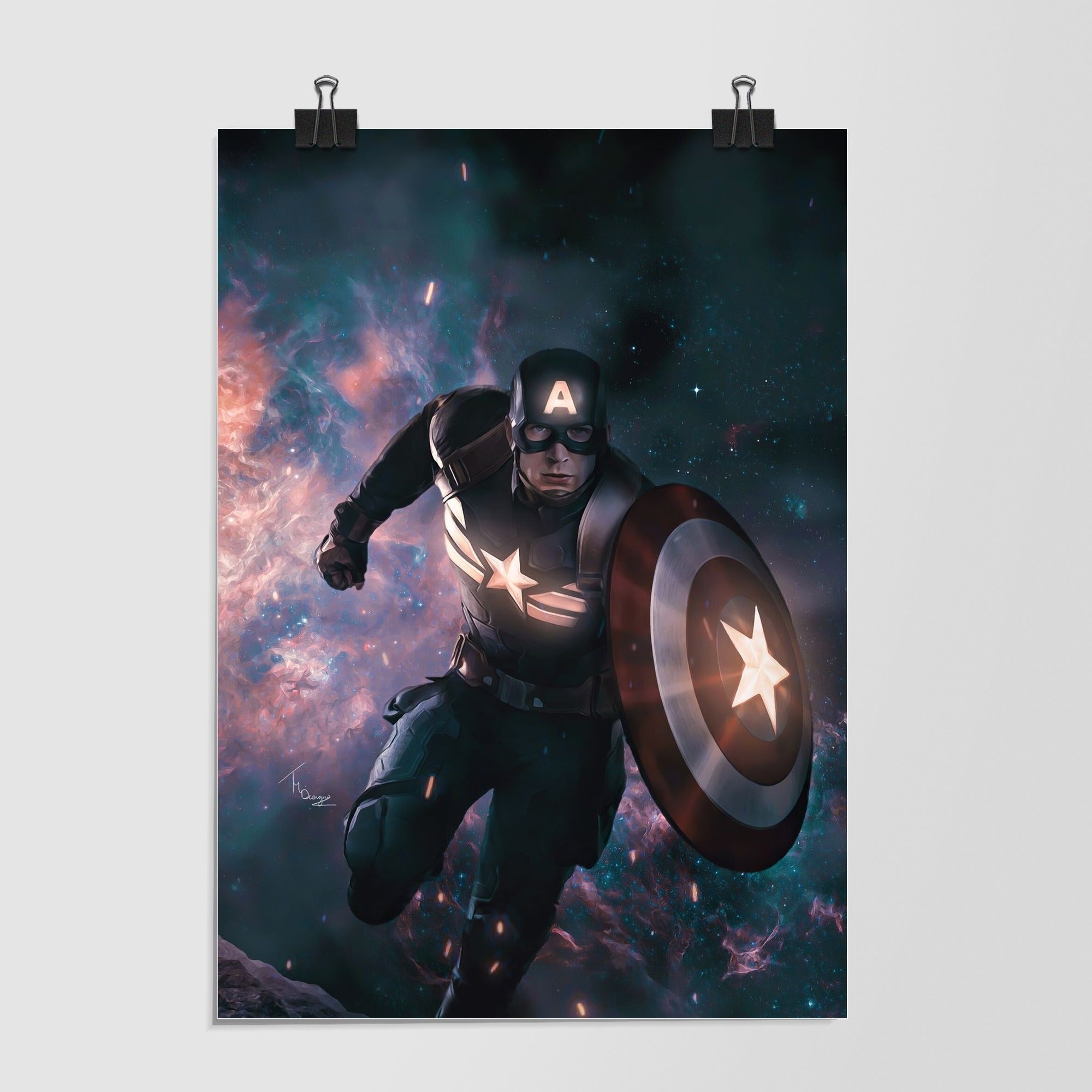 Captain America Black Cinematic Glow by Decalz