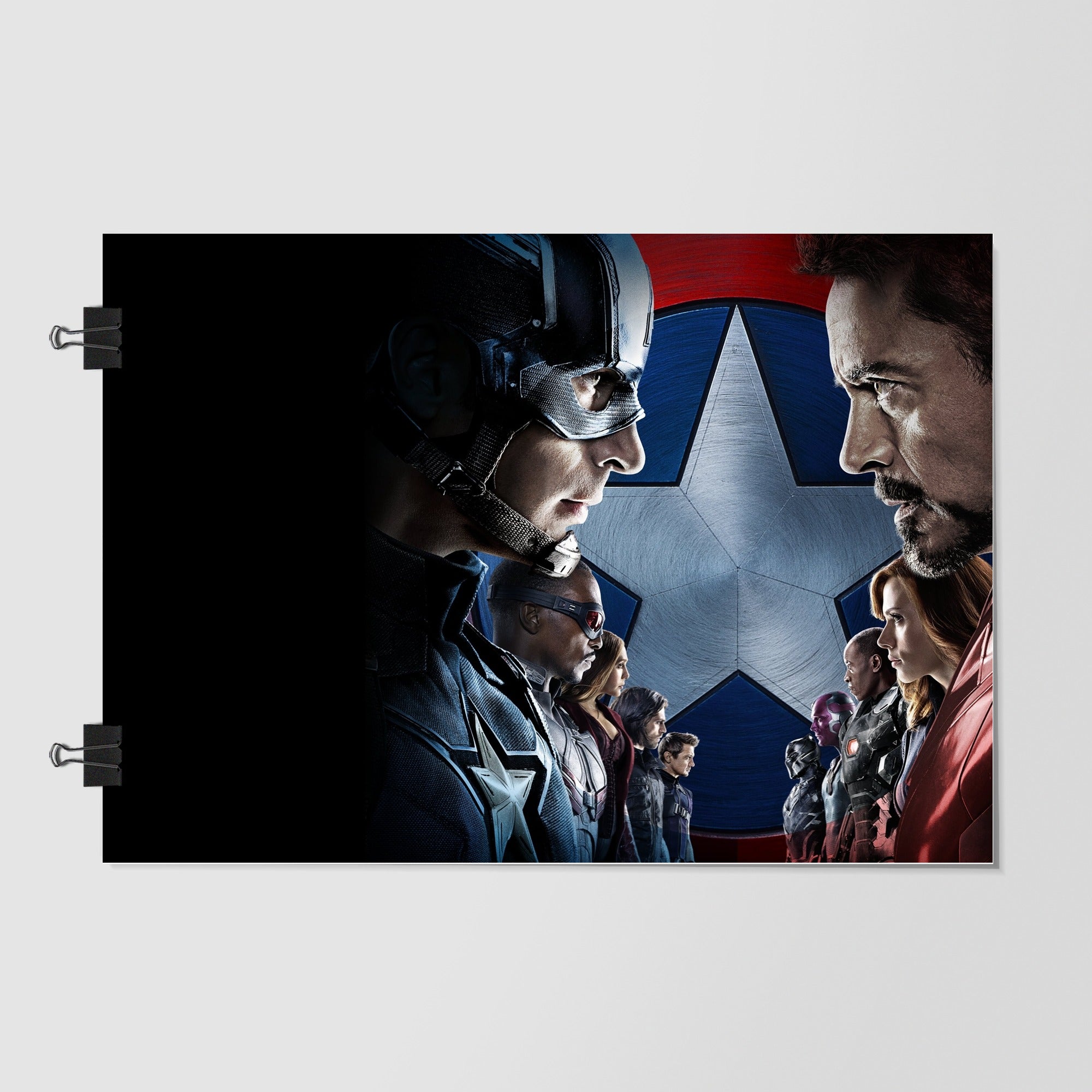 Captain America Civil War Black Dramatic Lighting by Decalz