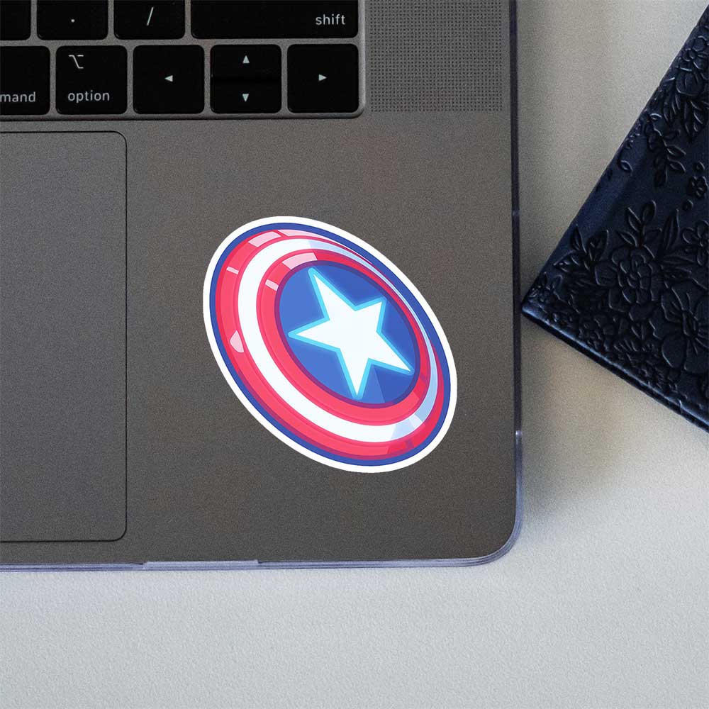 Captain America Shield Marvel Sticker