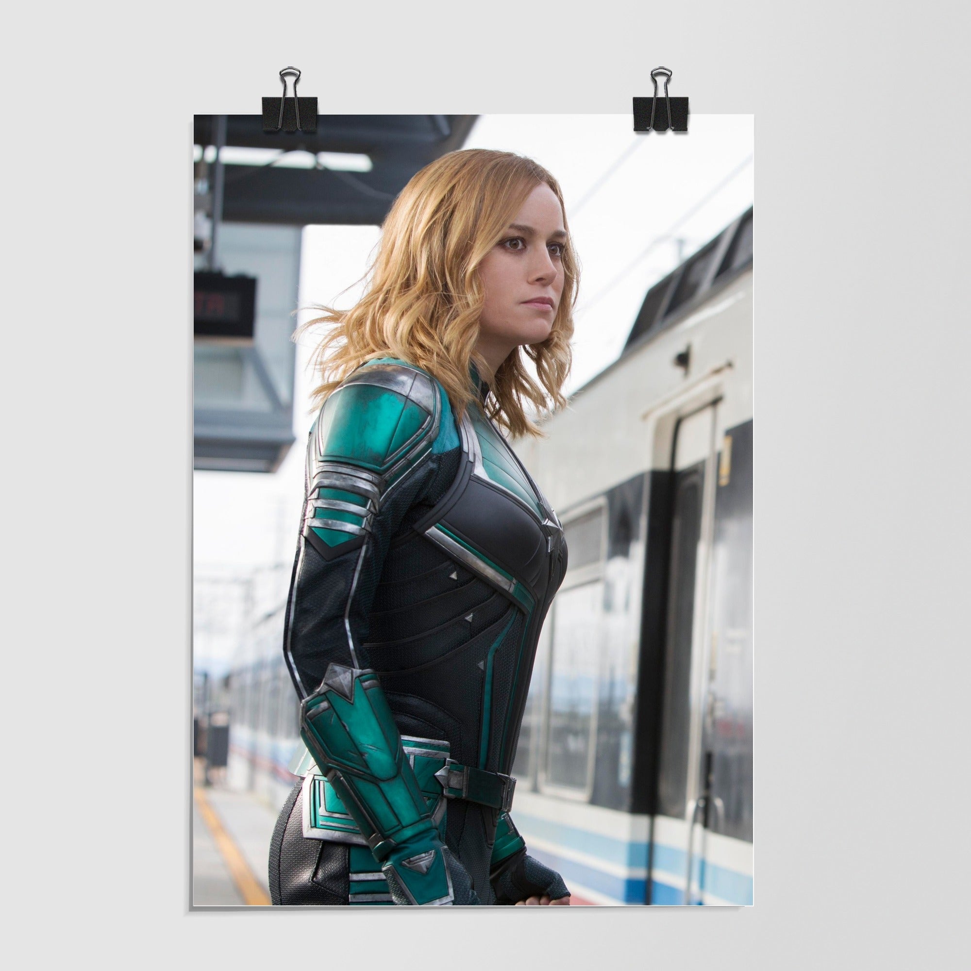 Captain Marvel White Dramatic Lighting by Decalz