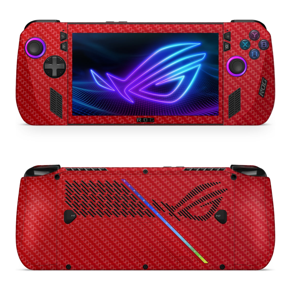 Carbon Red Asus ROG Xbox Ally X skin by Decalz