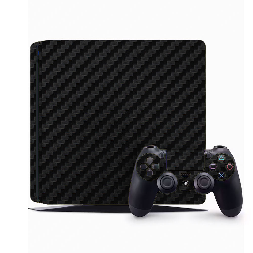 Carbon Black PlayStation 4 Slim Skins & Wraps