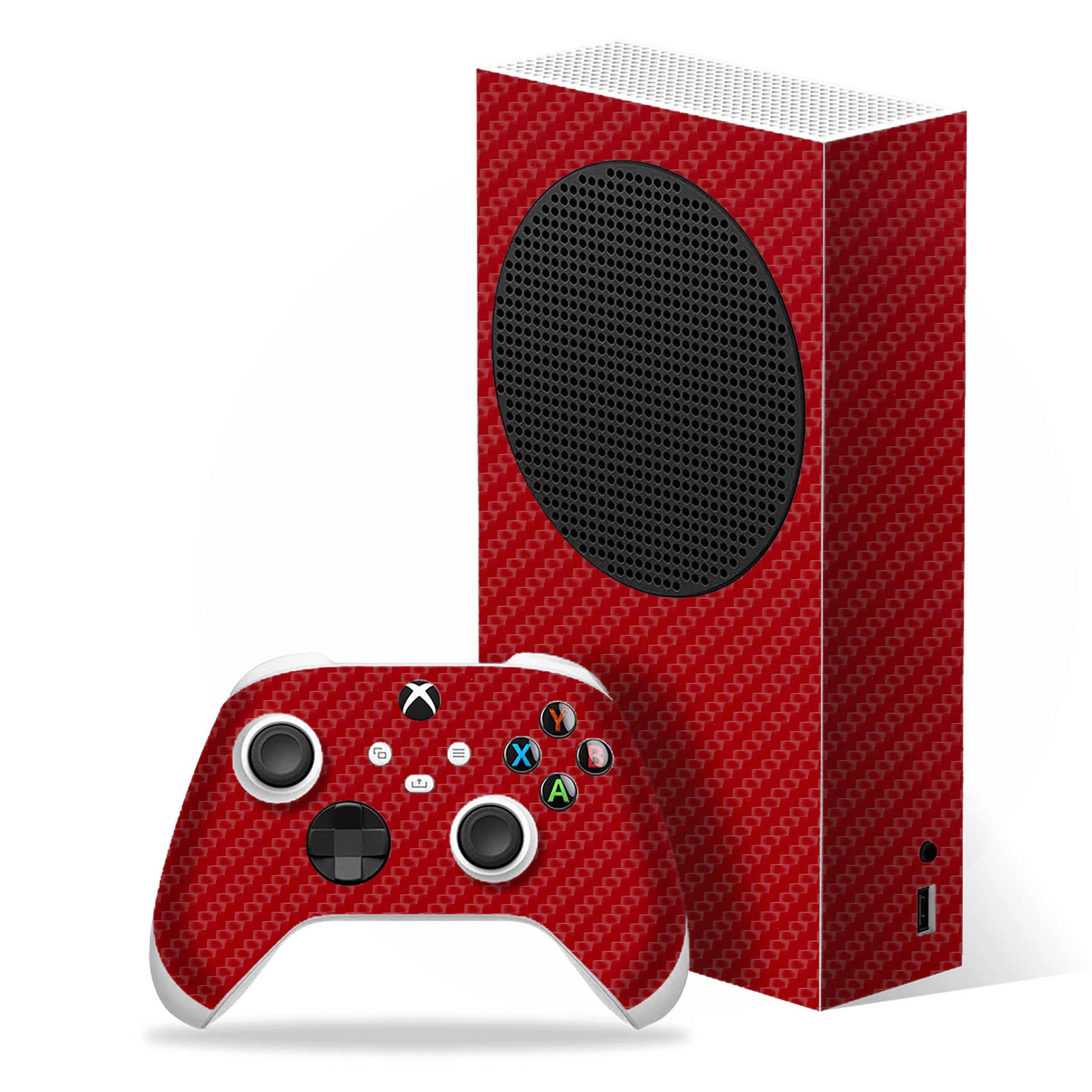 Carbon Red Xbox Series S Skins & Wraps