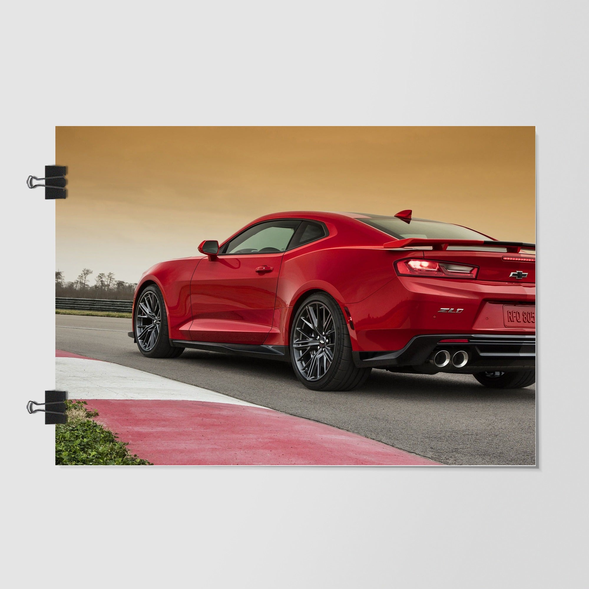 Chevrolet Camaro Zl1 Black Dramatic Lighting by Decalz