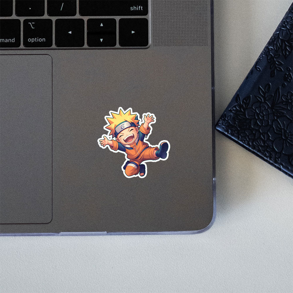Chibi Naruto Happy Ninja Sticker