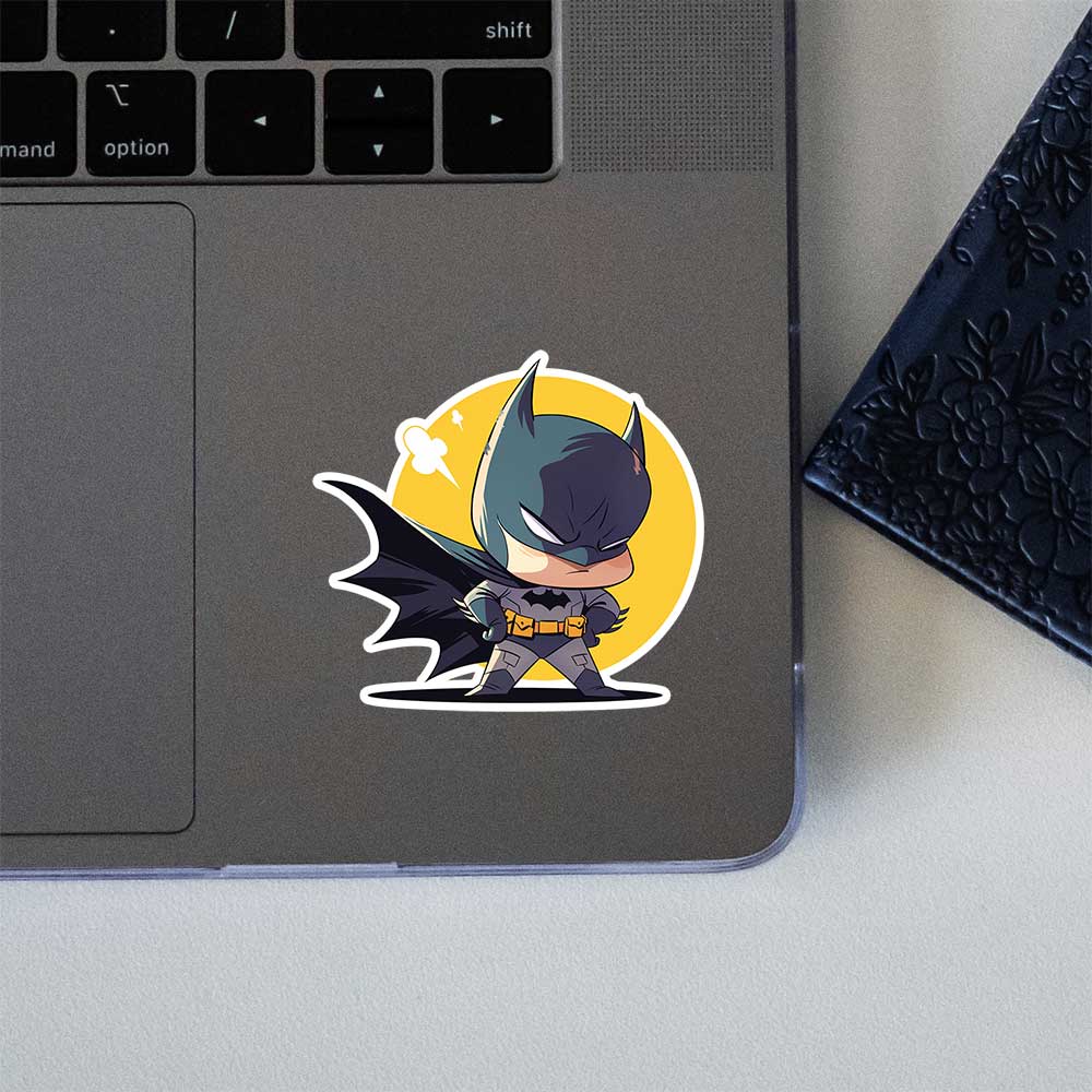 Chibi Angry Batman Funny Sticker