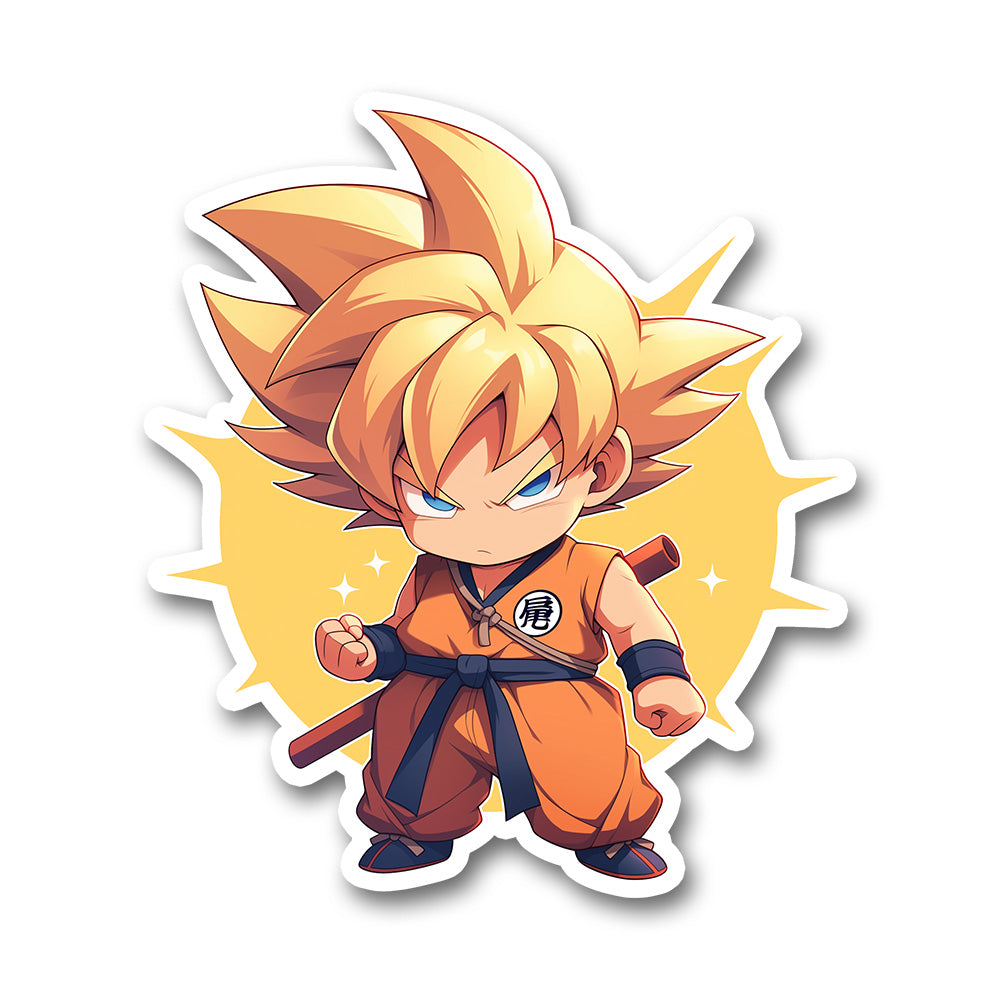 Chibi Goku Super Saiyan Sticker