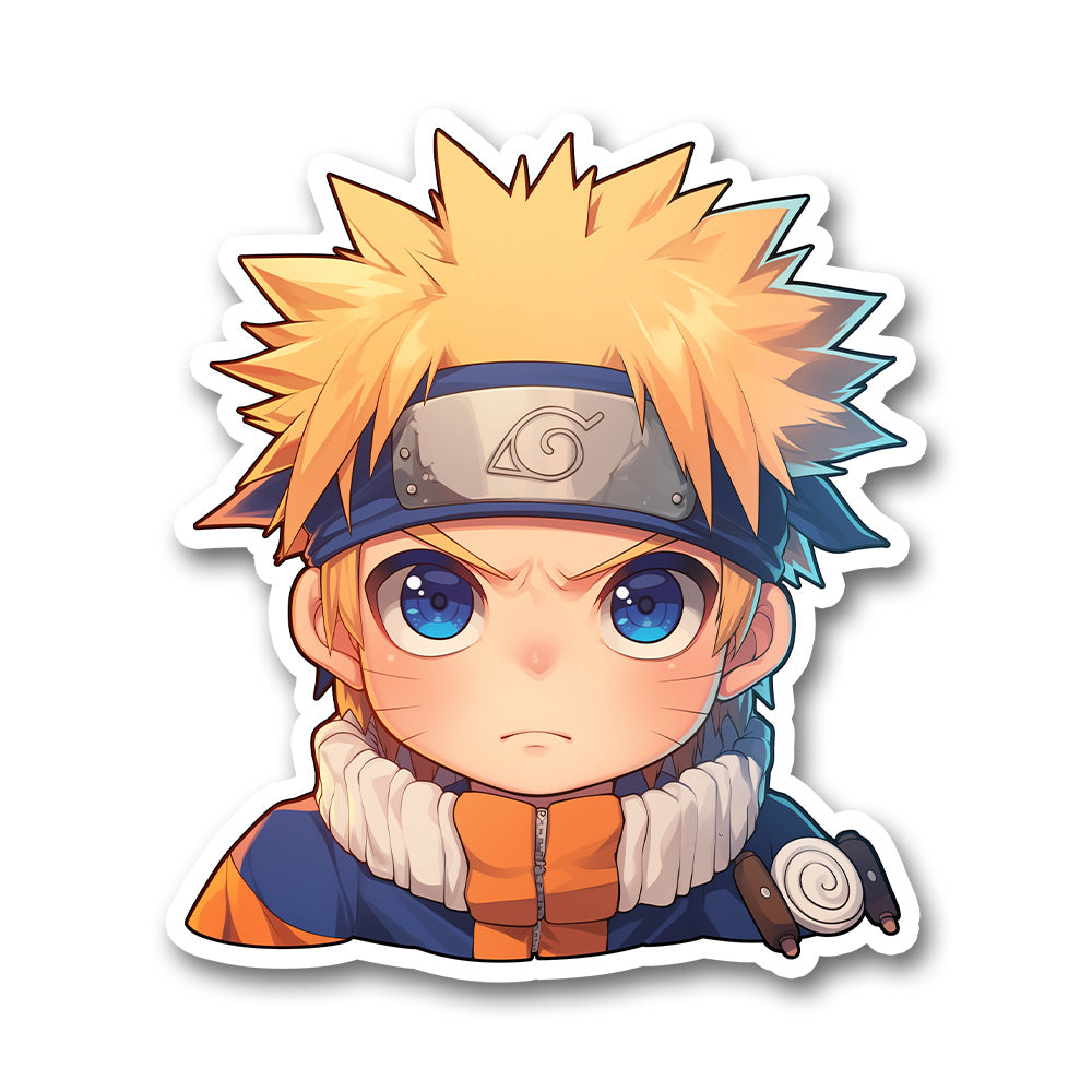 Chibi Naruto Angry Face Sticker