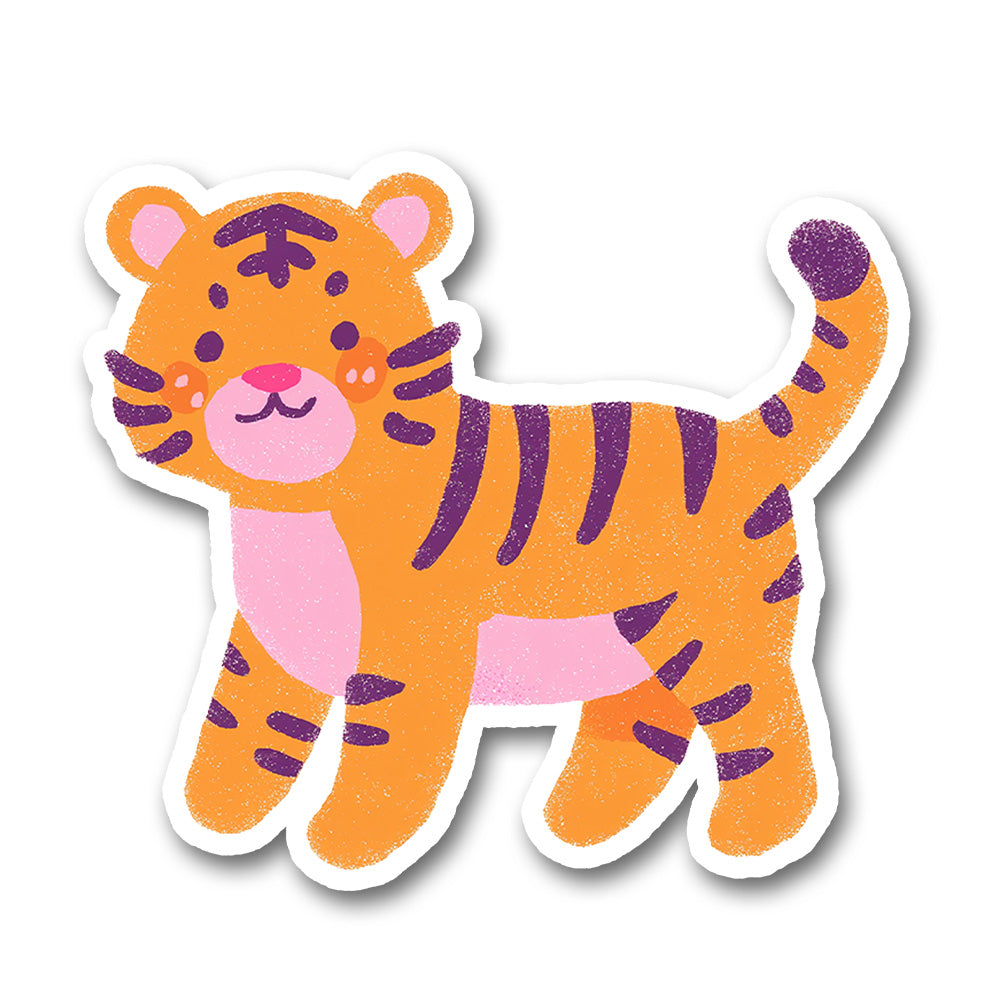 Chibi Tiger Cartoon Animal Sticker