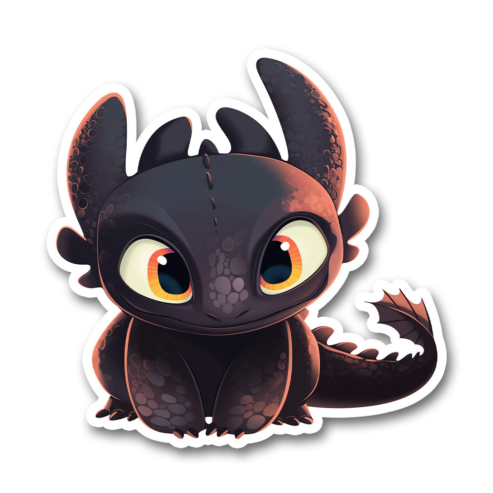 Chibi Toothless Baby Dragon Sticker