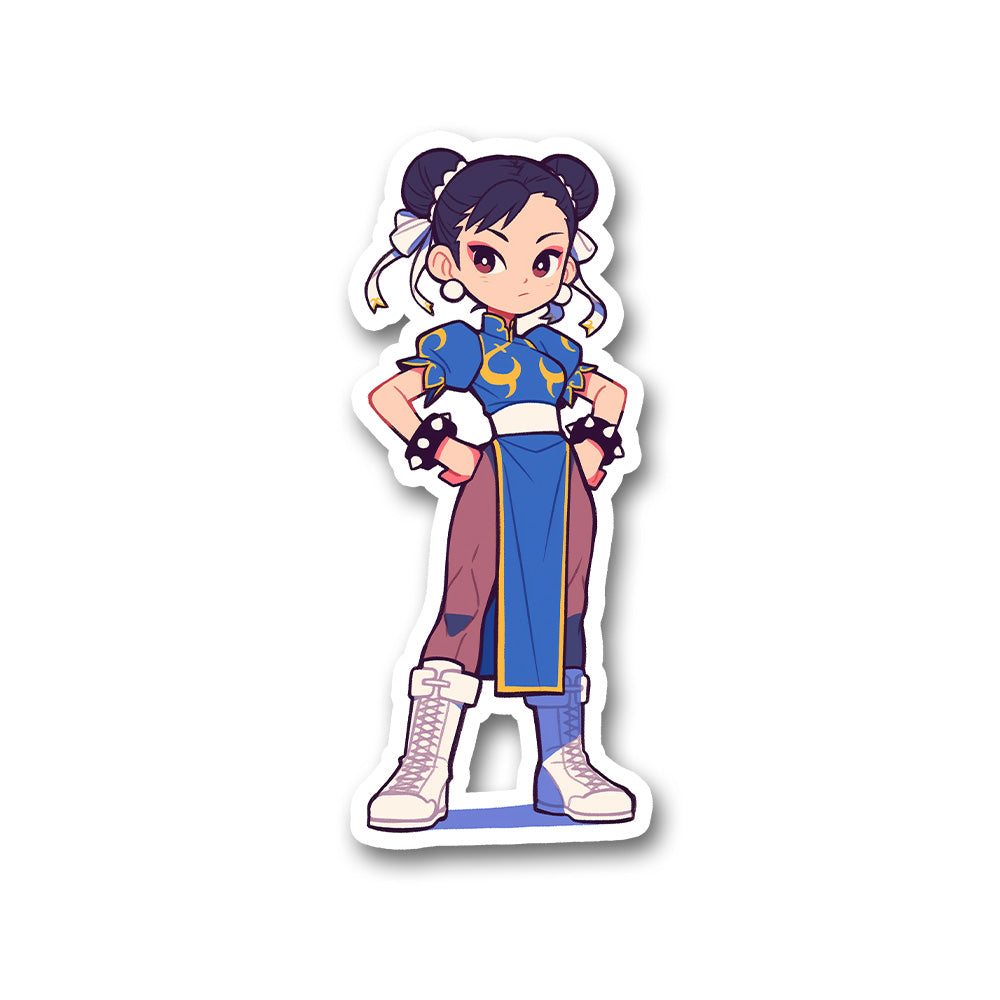 Chun Li Street Fighter Kawaii Sticker