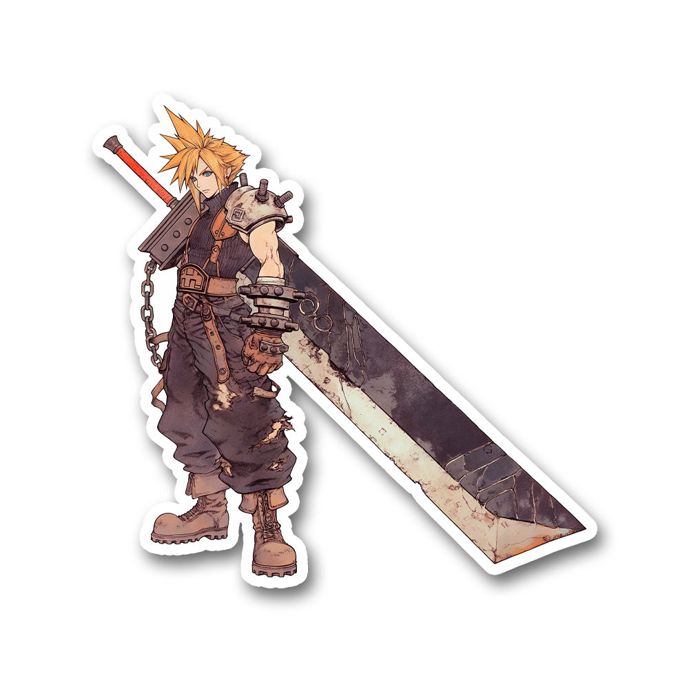 Cloud Strife Final Fantasy Sticker