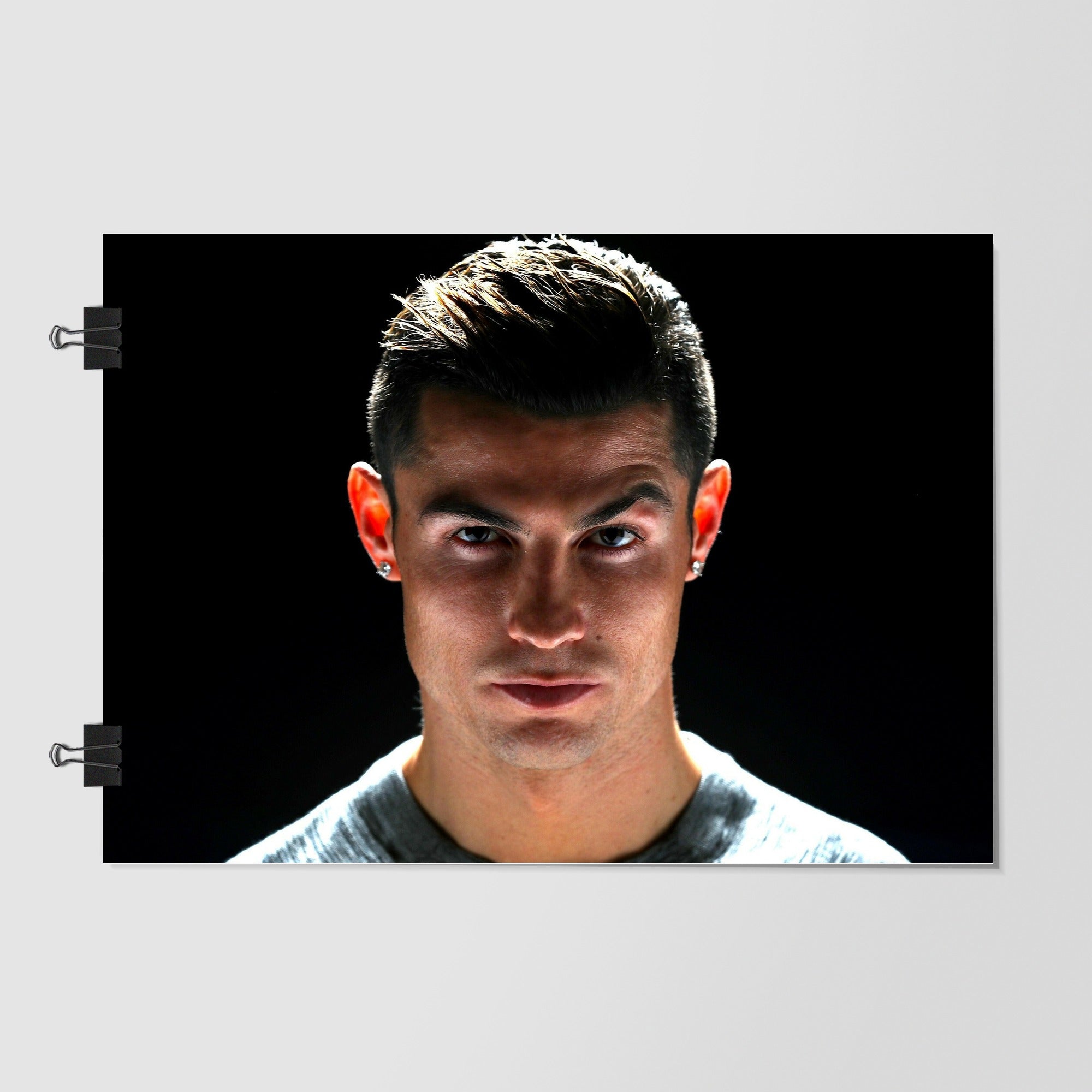 Cristiano Ronaldo Black Dramatic Lighting by Decalz