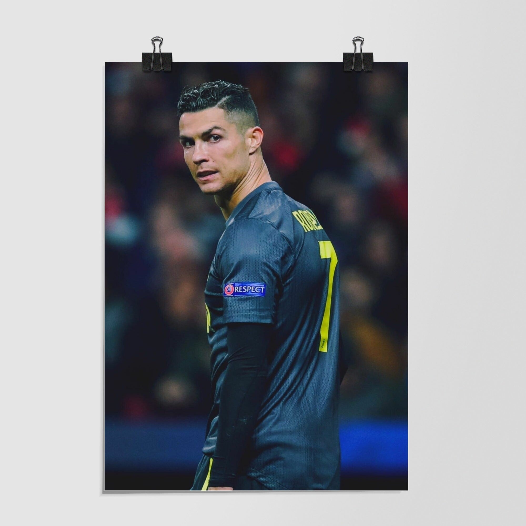 Cristiano Ronaldo Black Front Angle by Decalz
